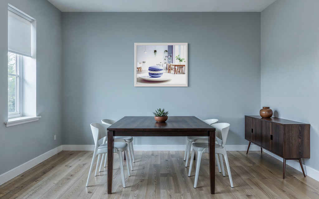 Periwinkle Macaroon Museum Print