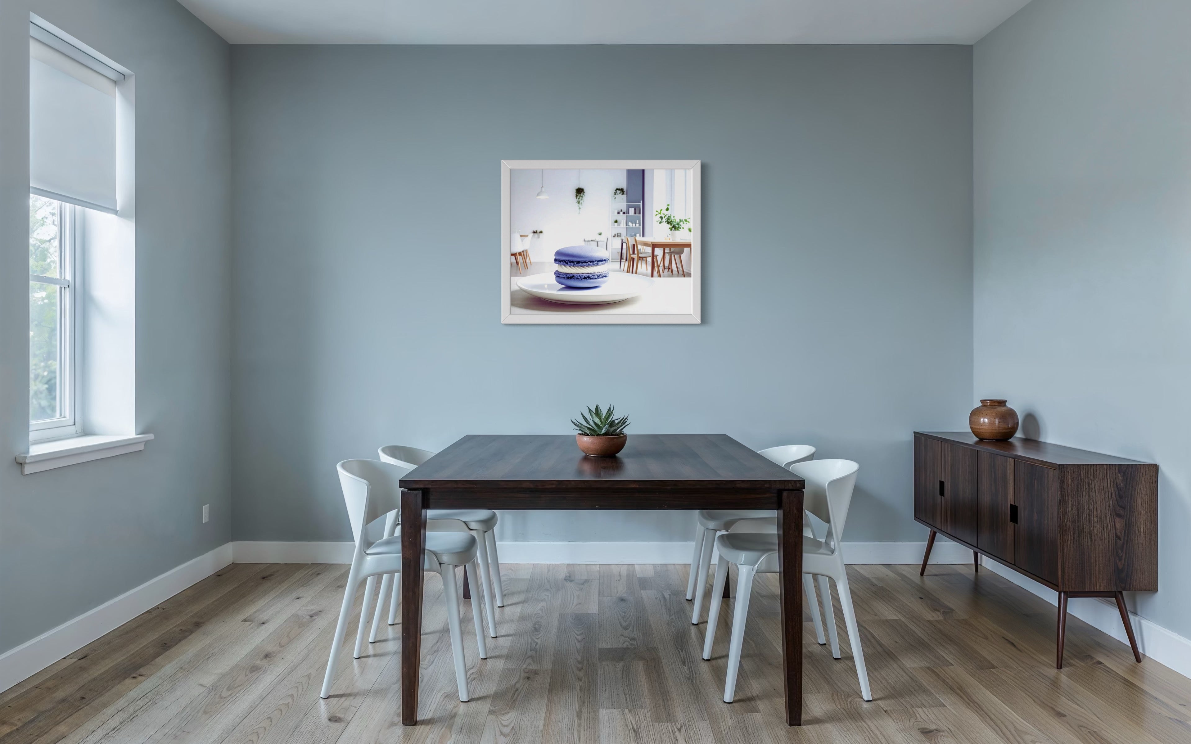 Periwinkle Macaroon Museum Print