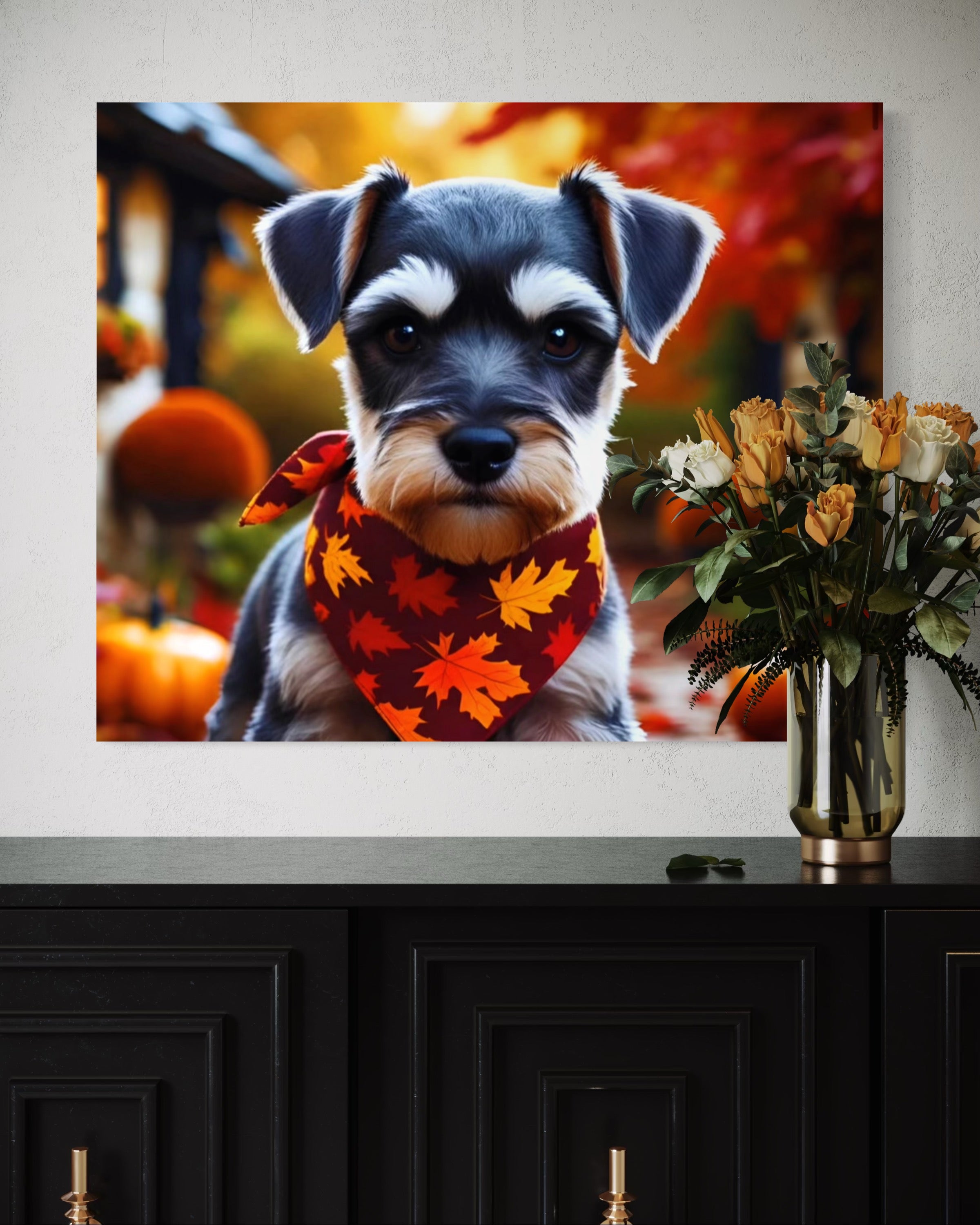 Autumn Schnauzer Puppy