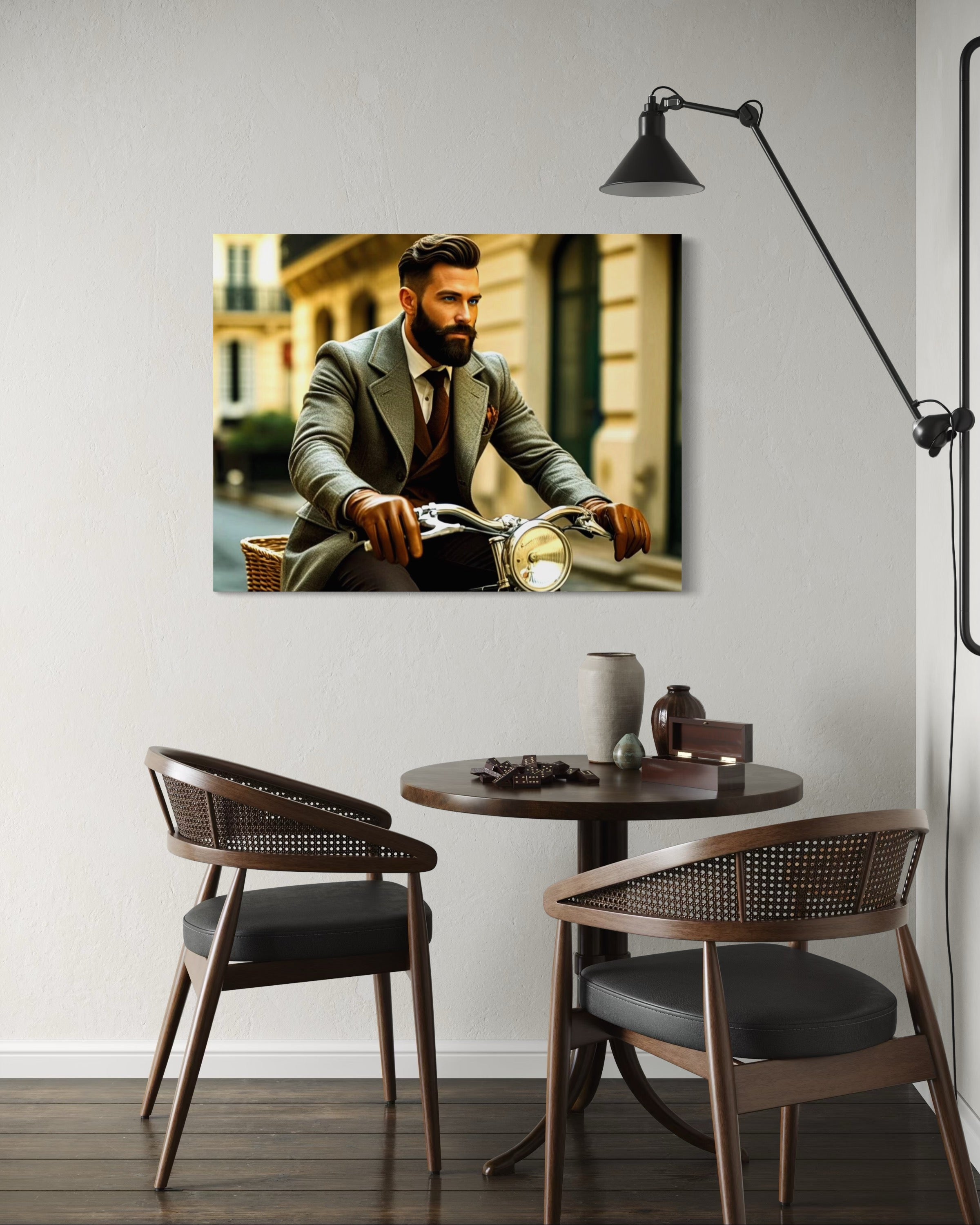 Men's Vintage Bike with Light Museum Print