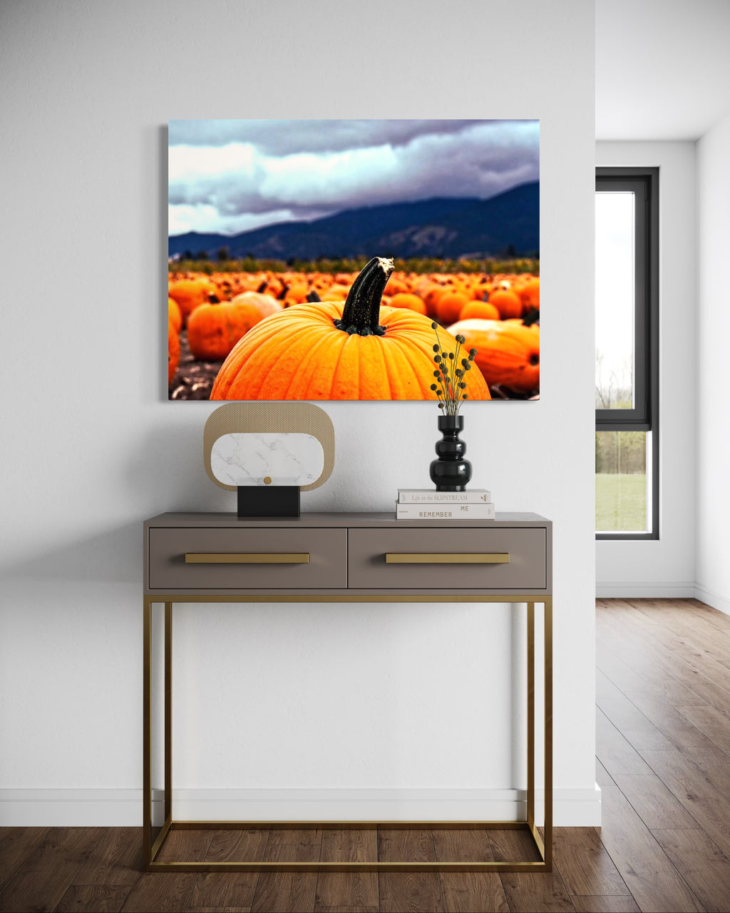 Pumpkin Patch in a Storm