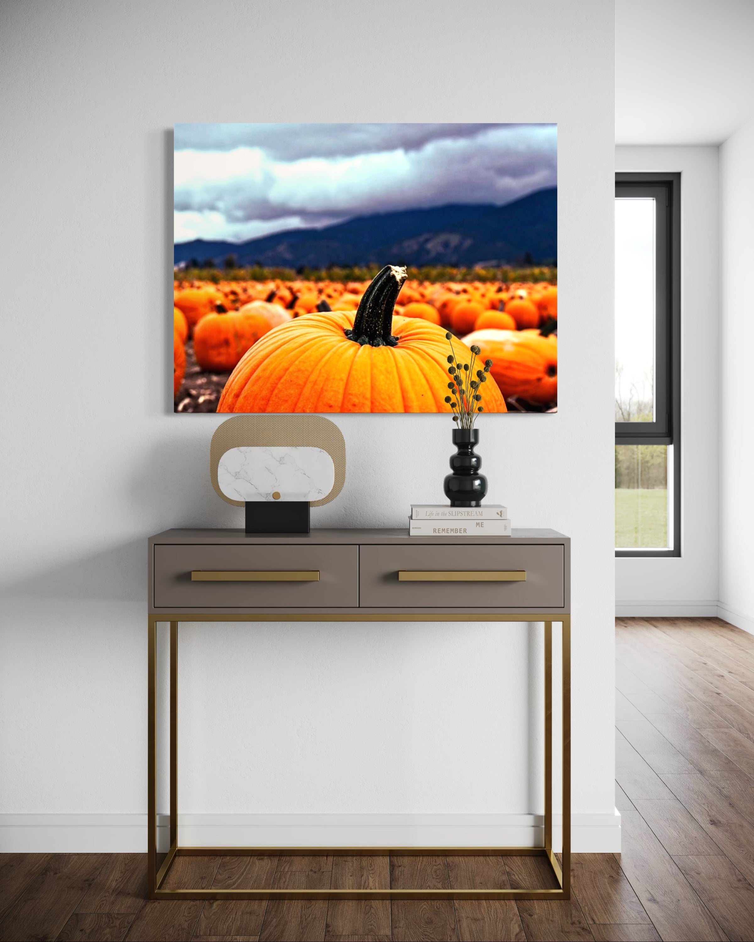 Pumpkin Patch in a Storm