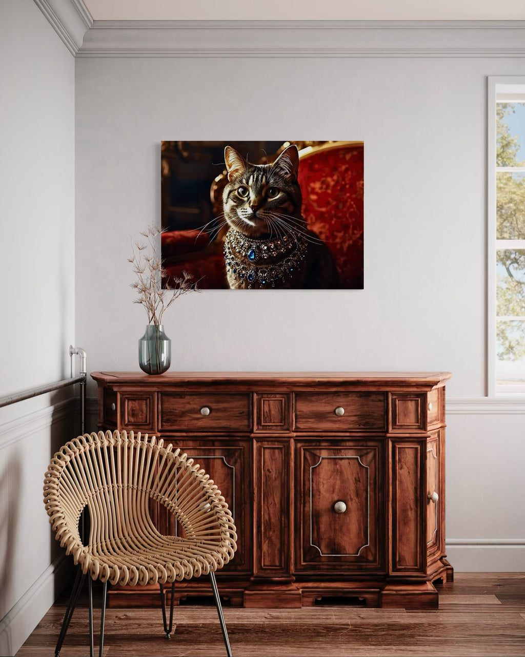 Victorian Royal Cat Portrait Museum Print