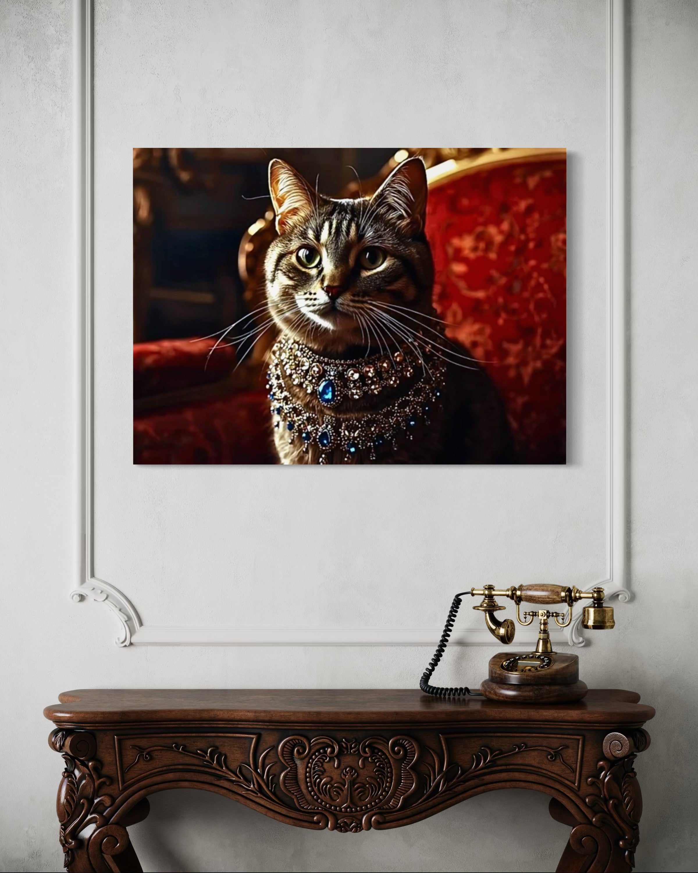 Victorian Royal Cat Portrait Museum Print