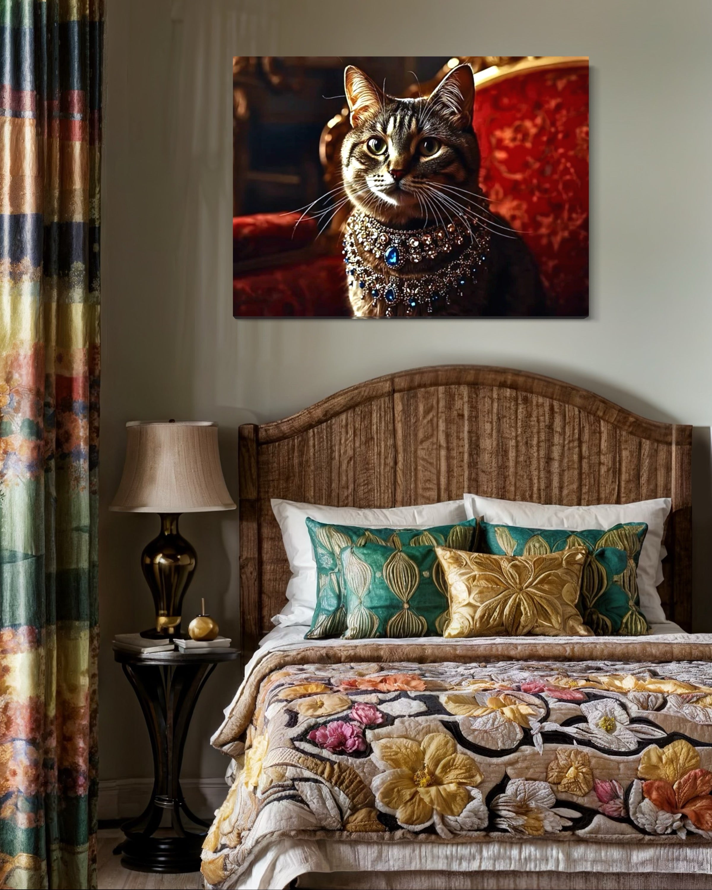 Victorian Royal Cat Portrait Museum Print