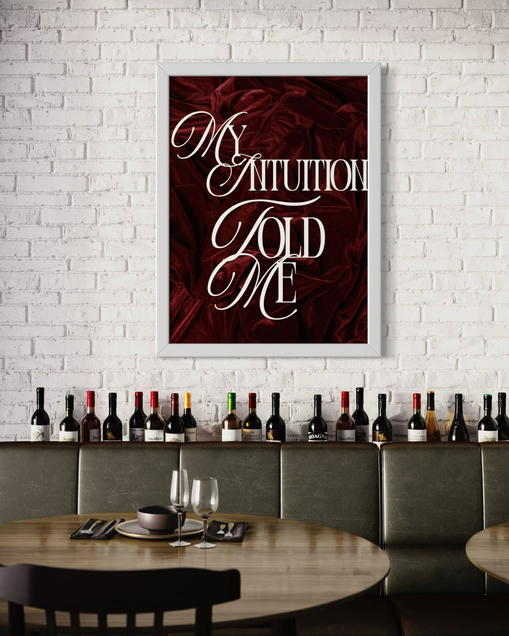 My intuition told me Poster