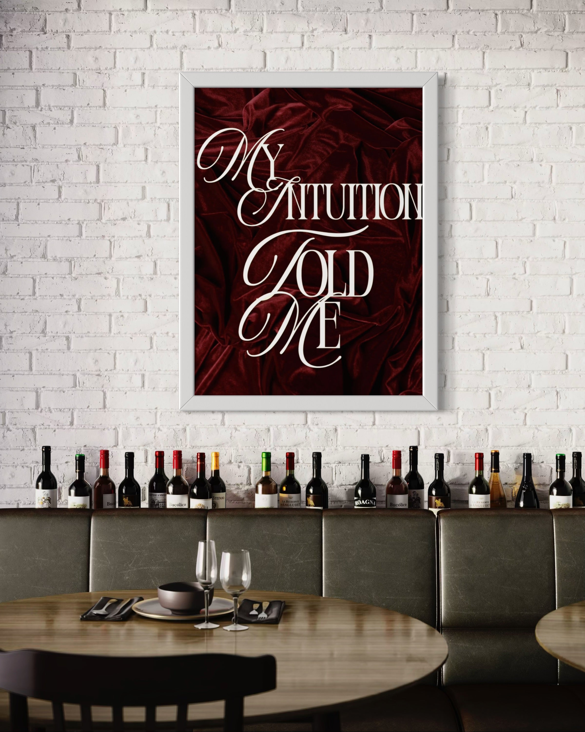 My intuition told me Poster
