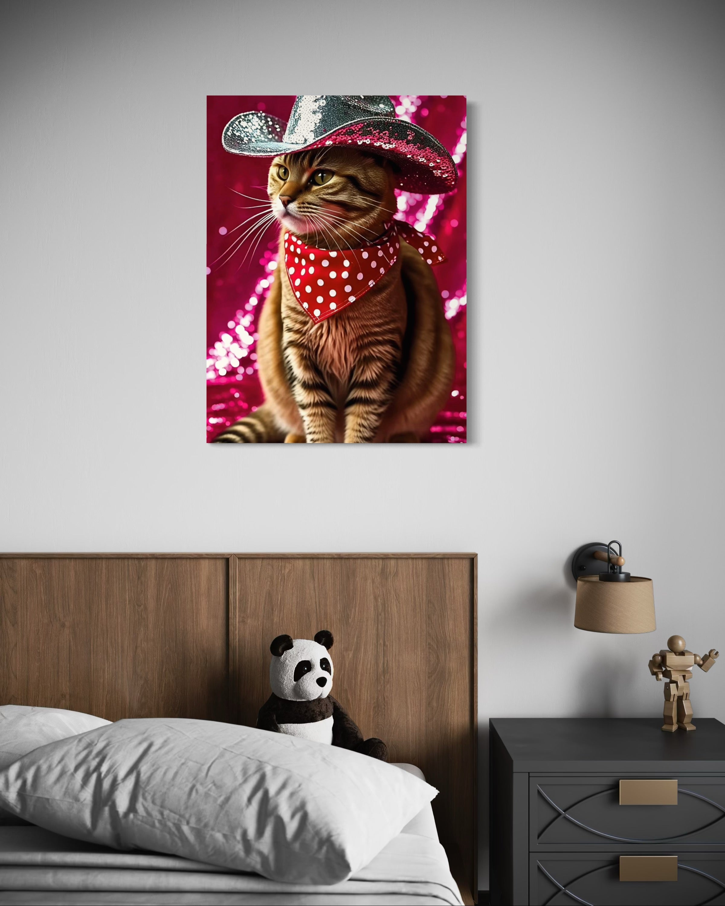 Cat Cowboy Museum Print