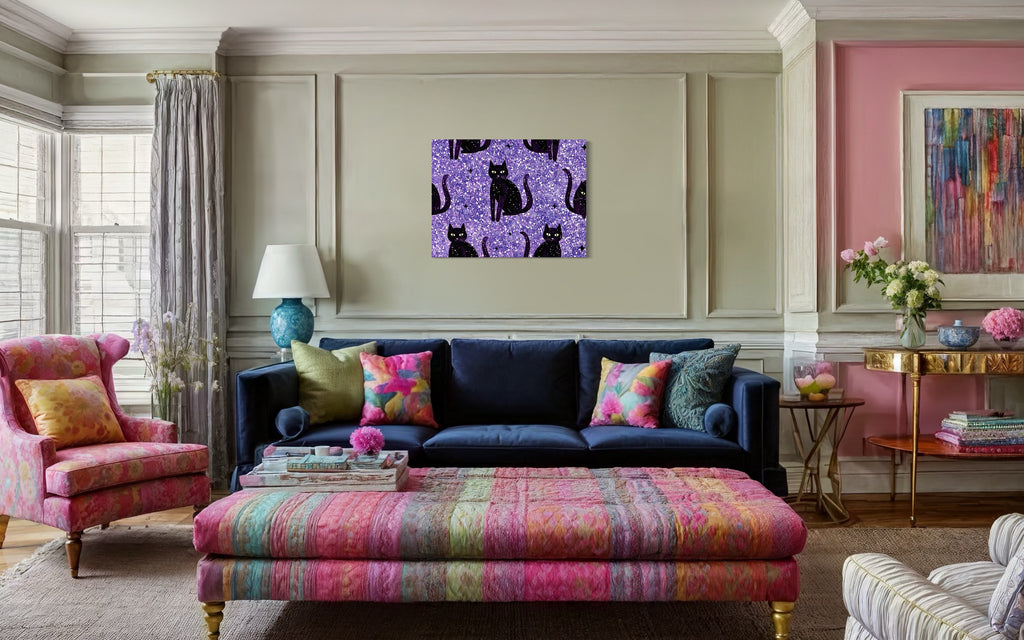 Sparkle Cat Pattern Print I