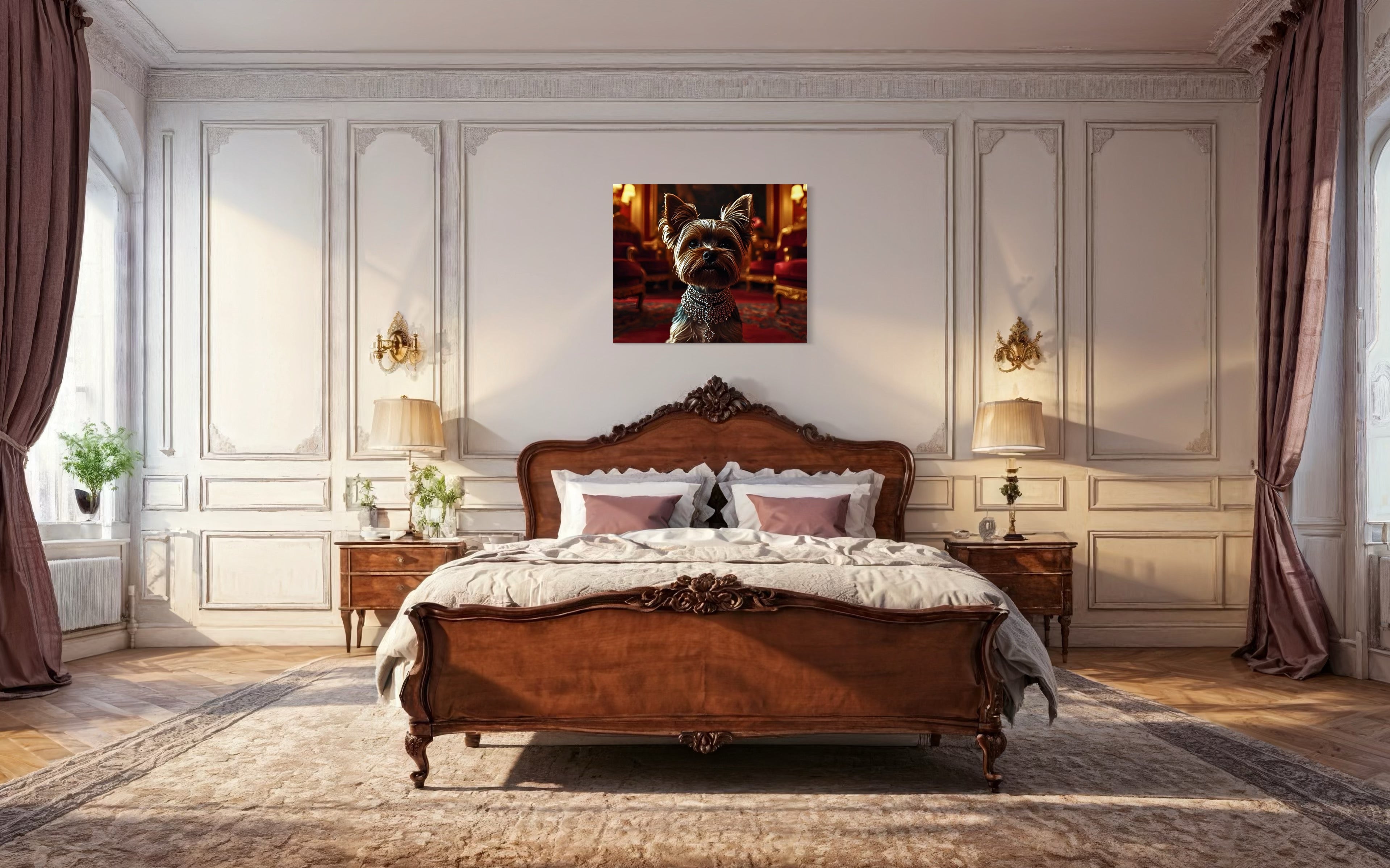 Victorian Royal Yorkie Portrait
