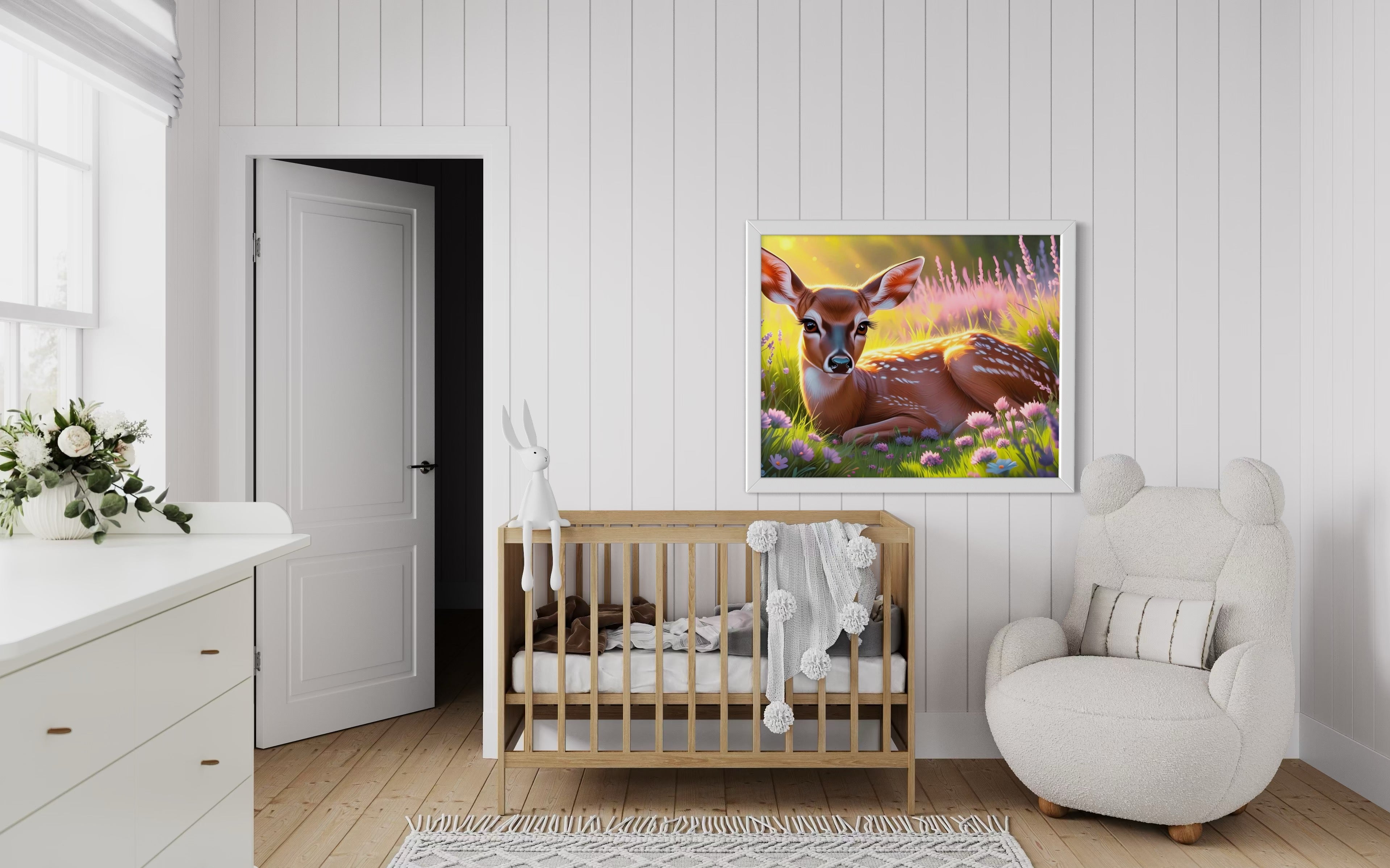 Doe in the Meadow Museum Print