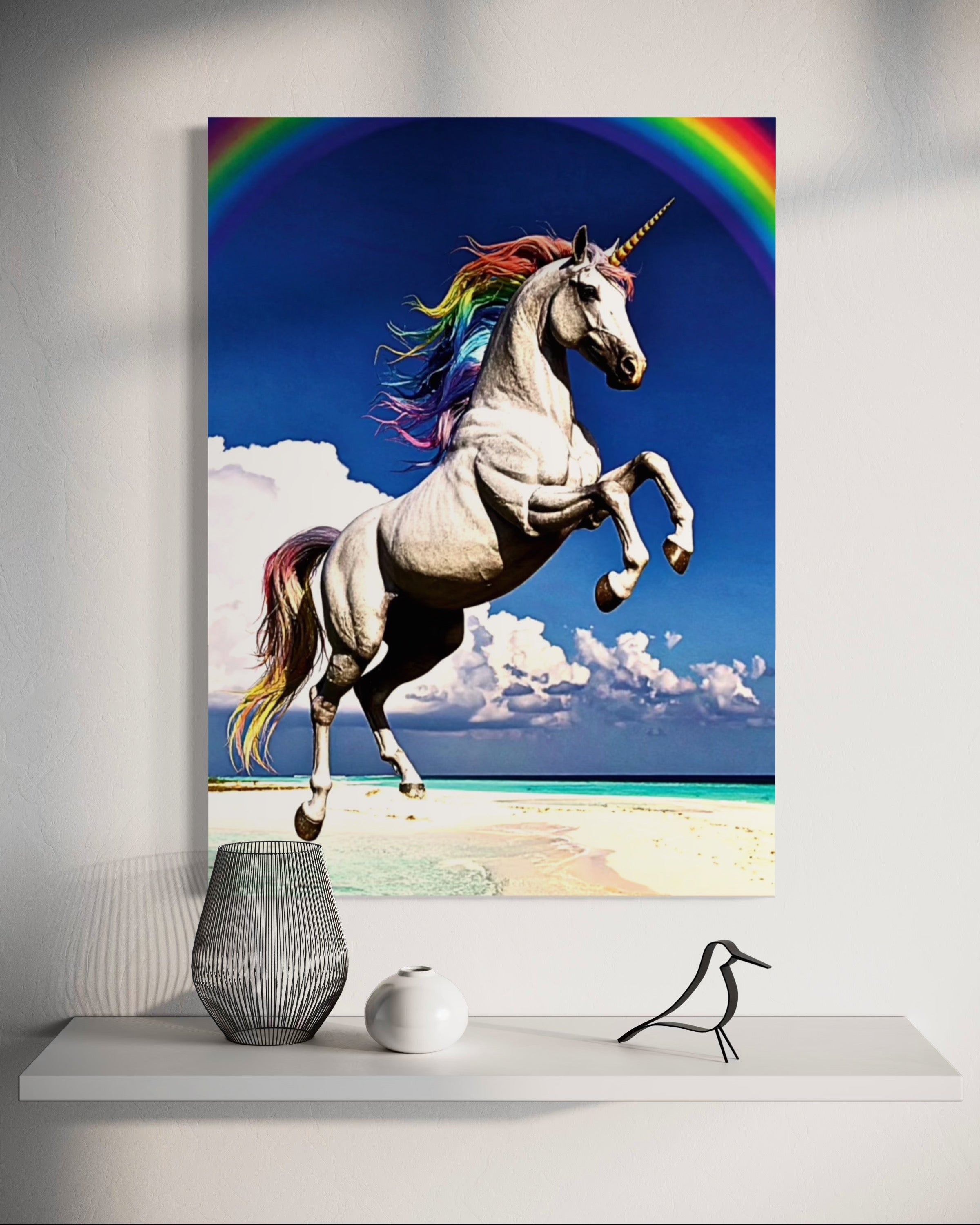 Unicorn on the Beach