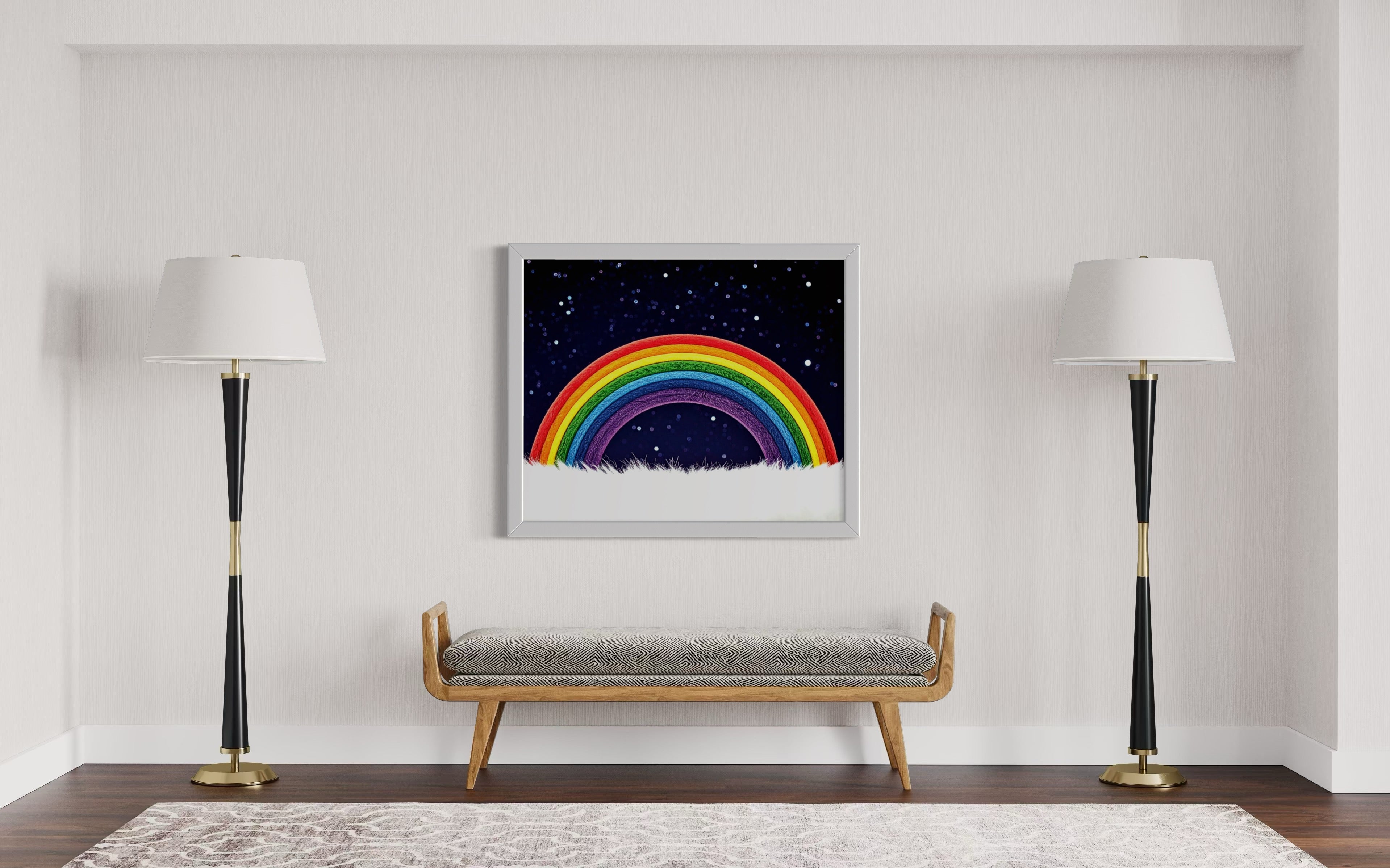 Furry Rainbow Museum Print