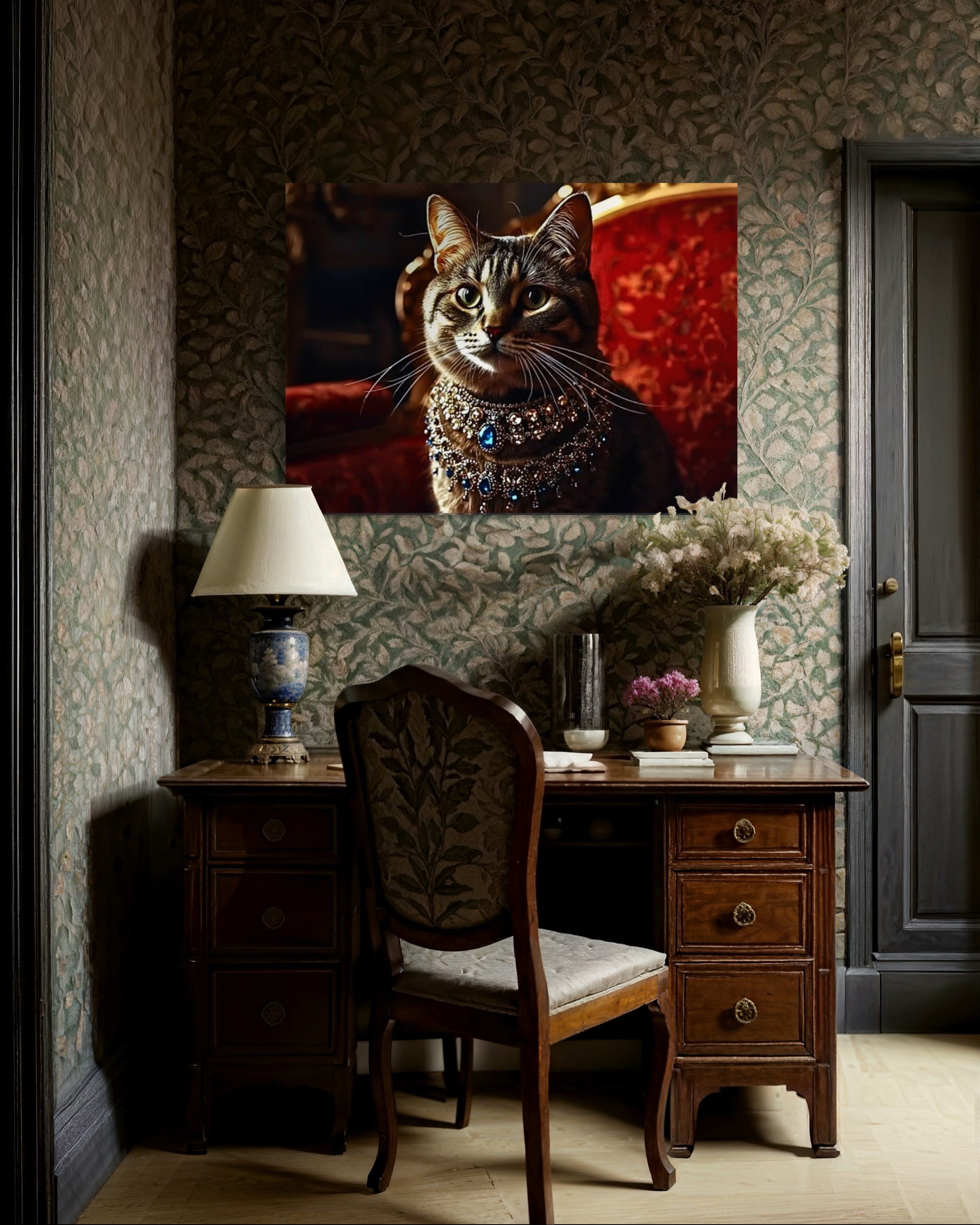 Victorian Royal Cat Portrait Museum Print