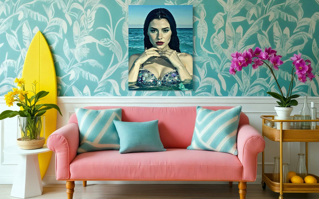 Ophelia Siren of Anse Georgette, Seychelles Museum Print
