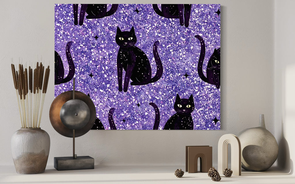 Sparkle Cat Pattern Print I