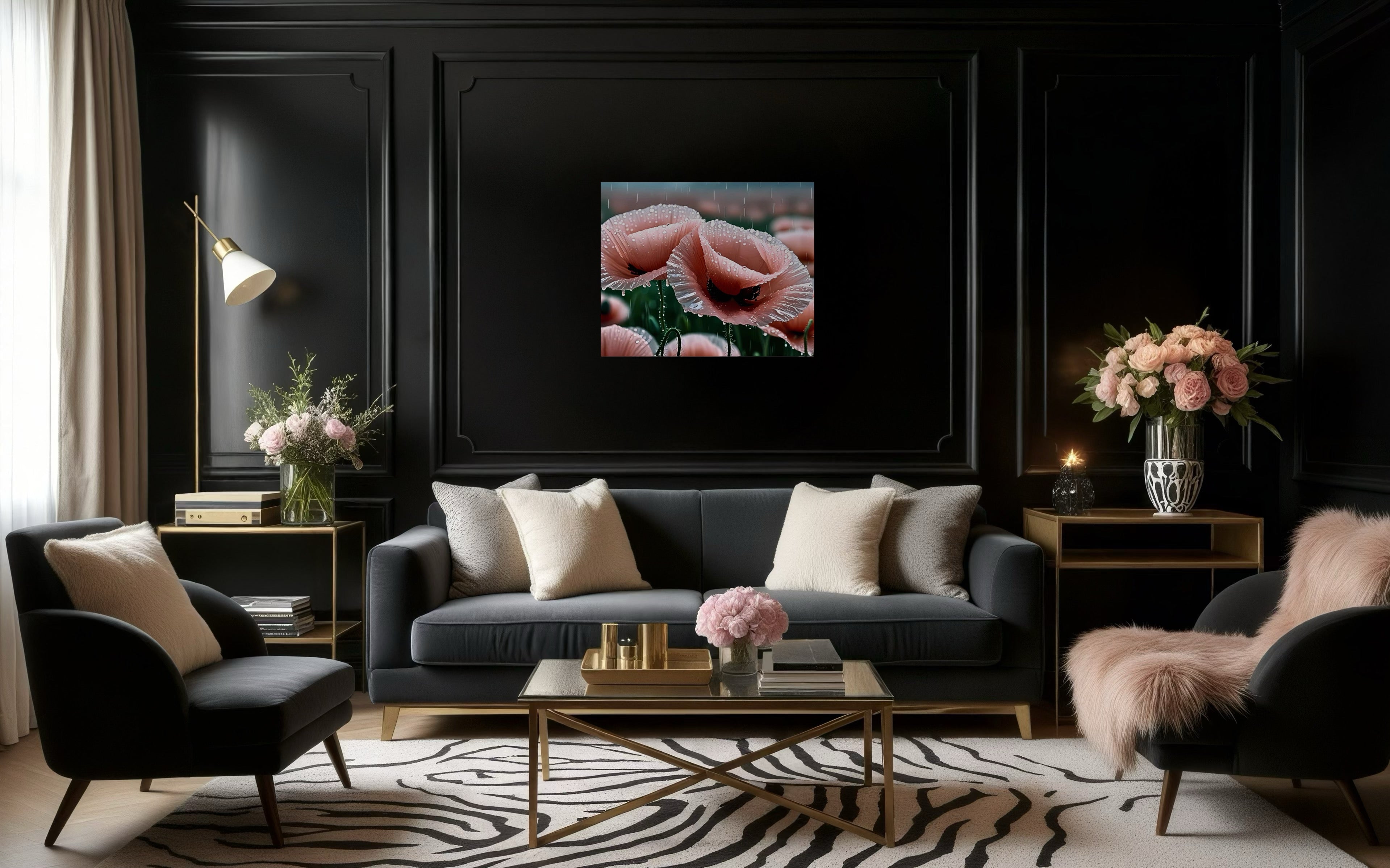 Pink Poppies Museum Print
