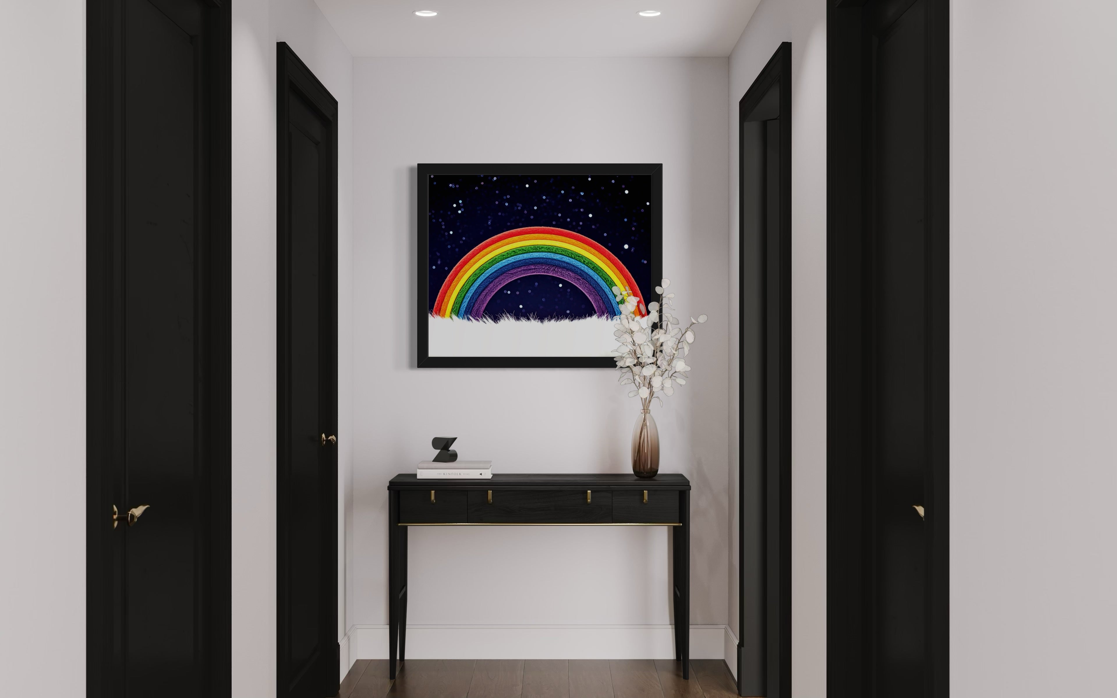 Furry Rainbow Museum Print