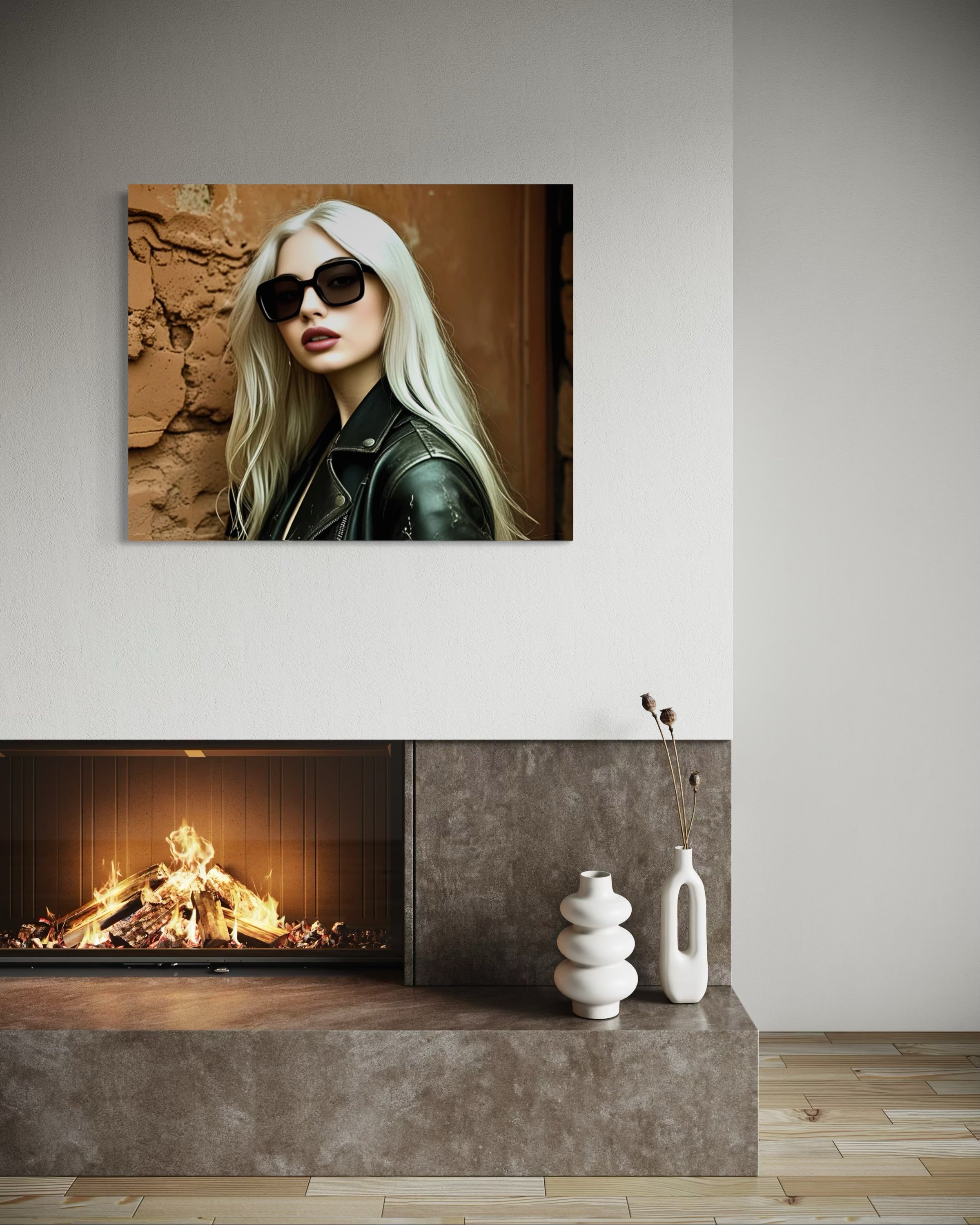Leather Jacket Clay Wall - Blonde