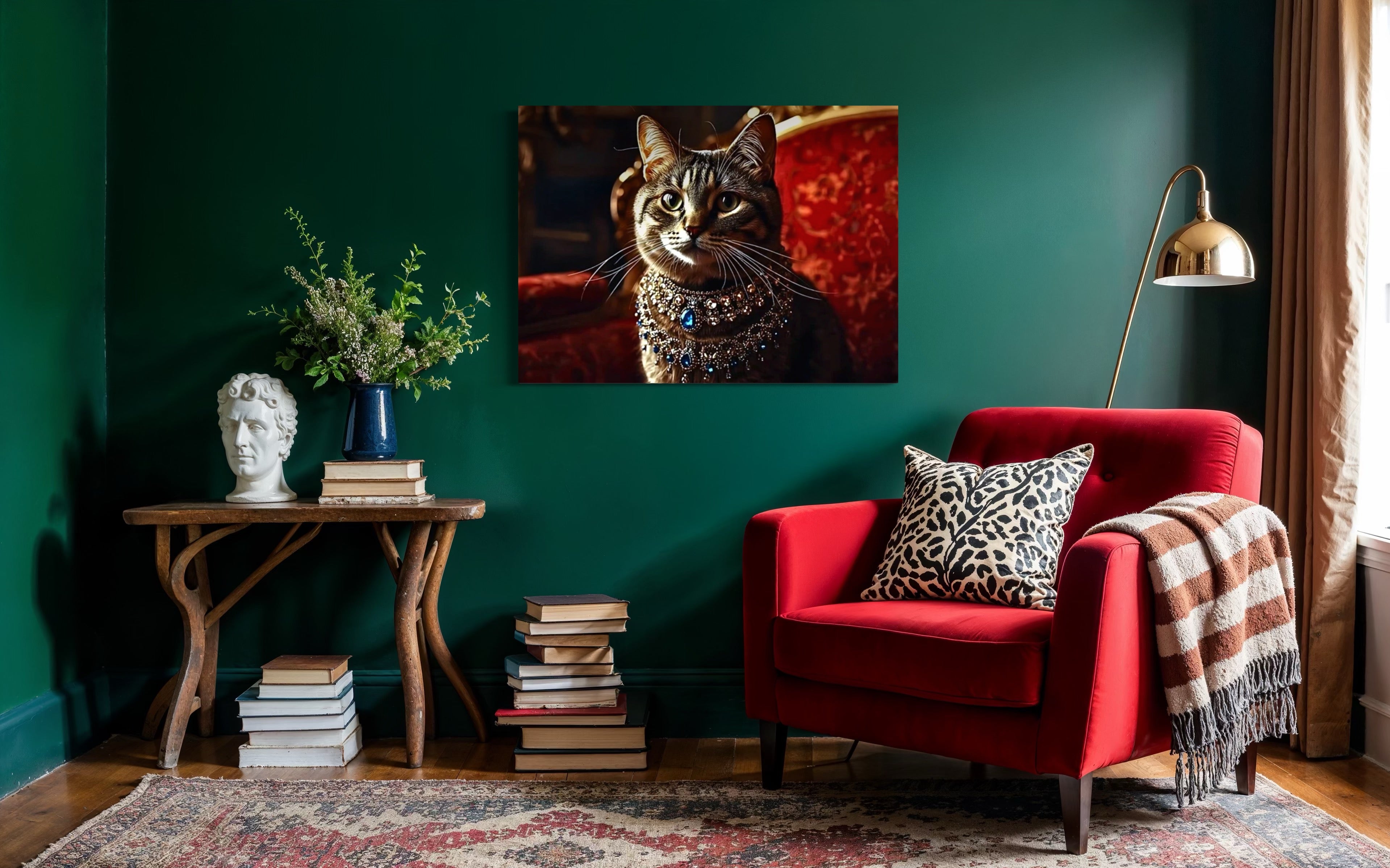 Victorian Royal Cat Portrait Museum Print