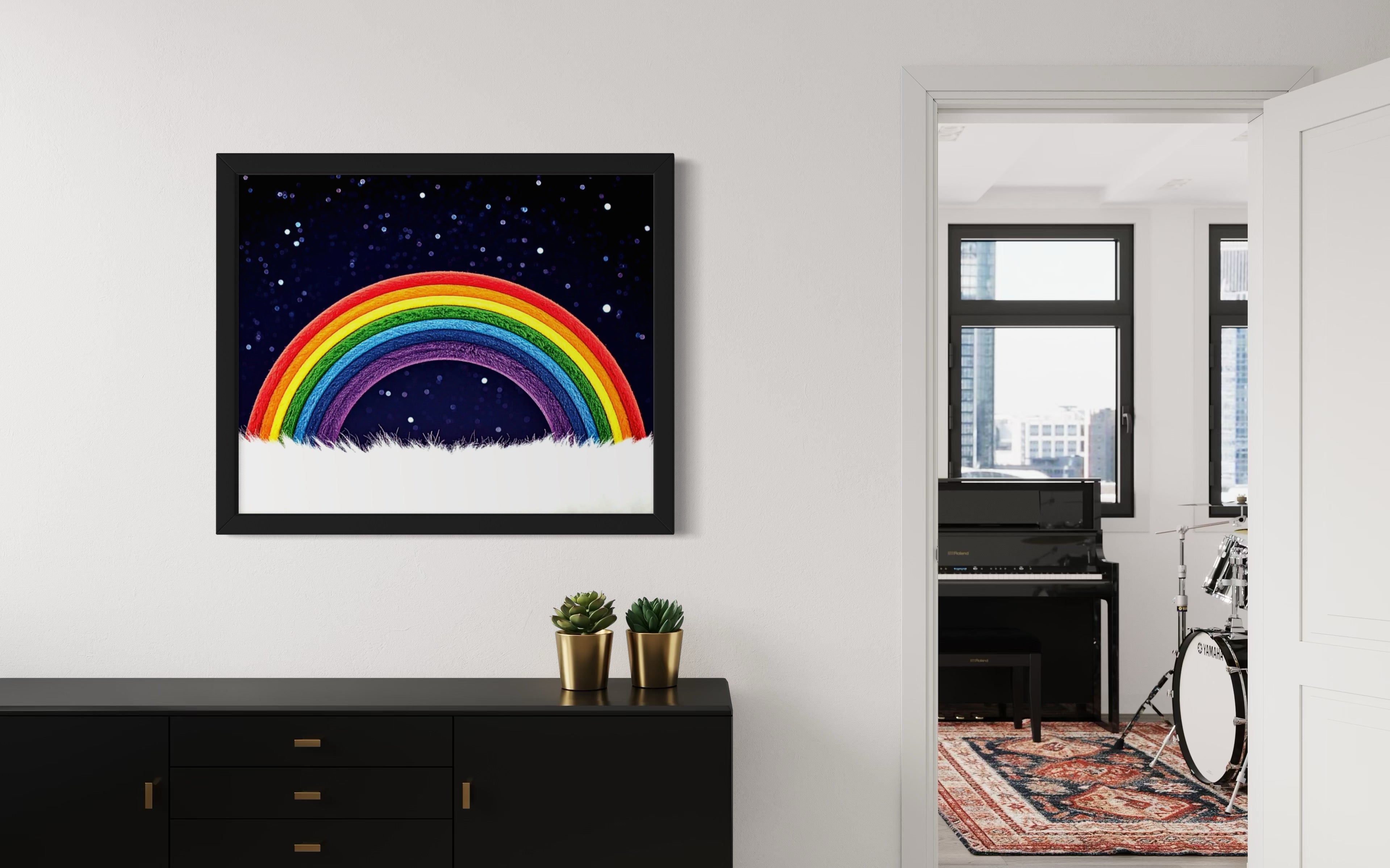 Furry Rainbow Museum Print