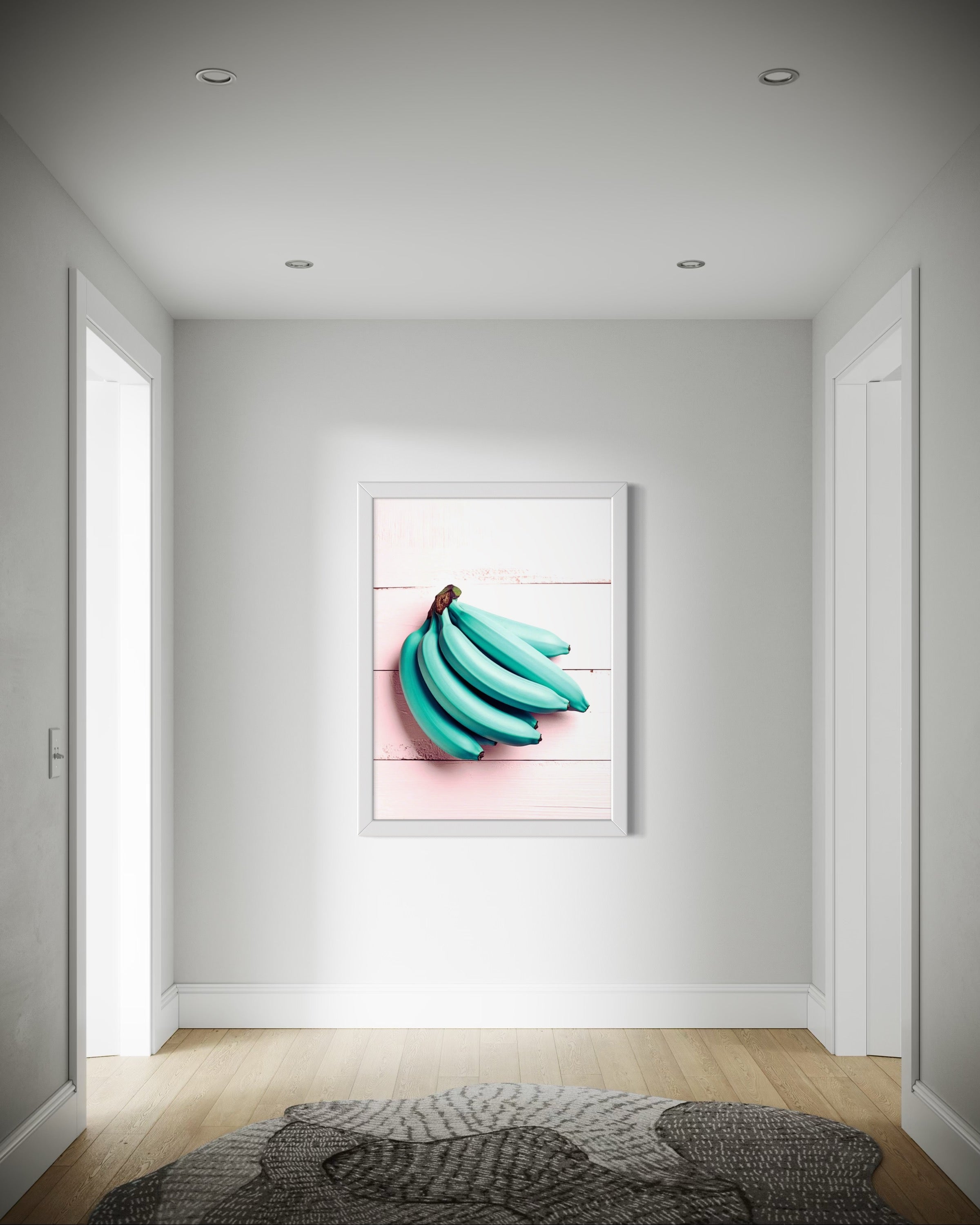 Blue Bananas Museum Print