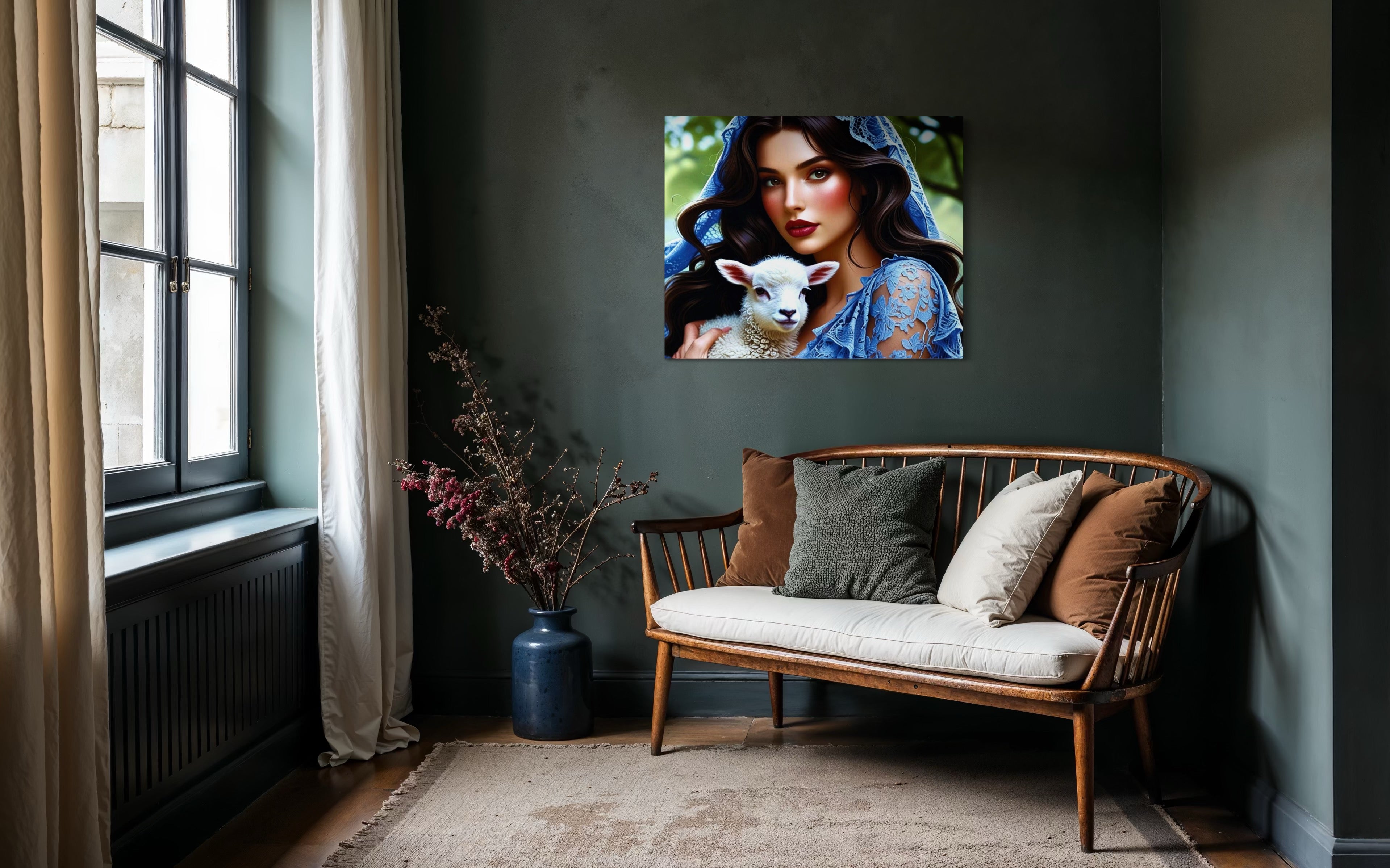 Mary Magdalene with a Lamb Museum Print