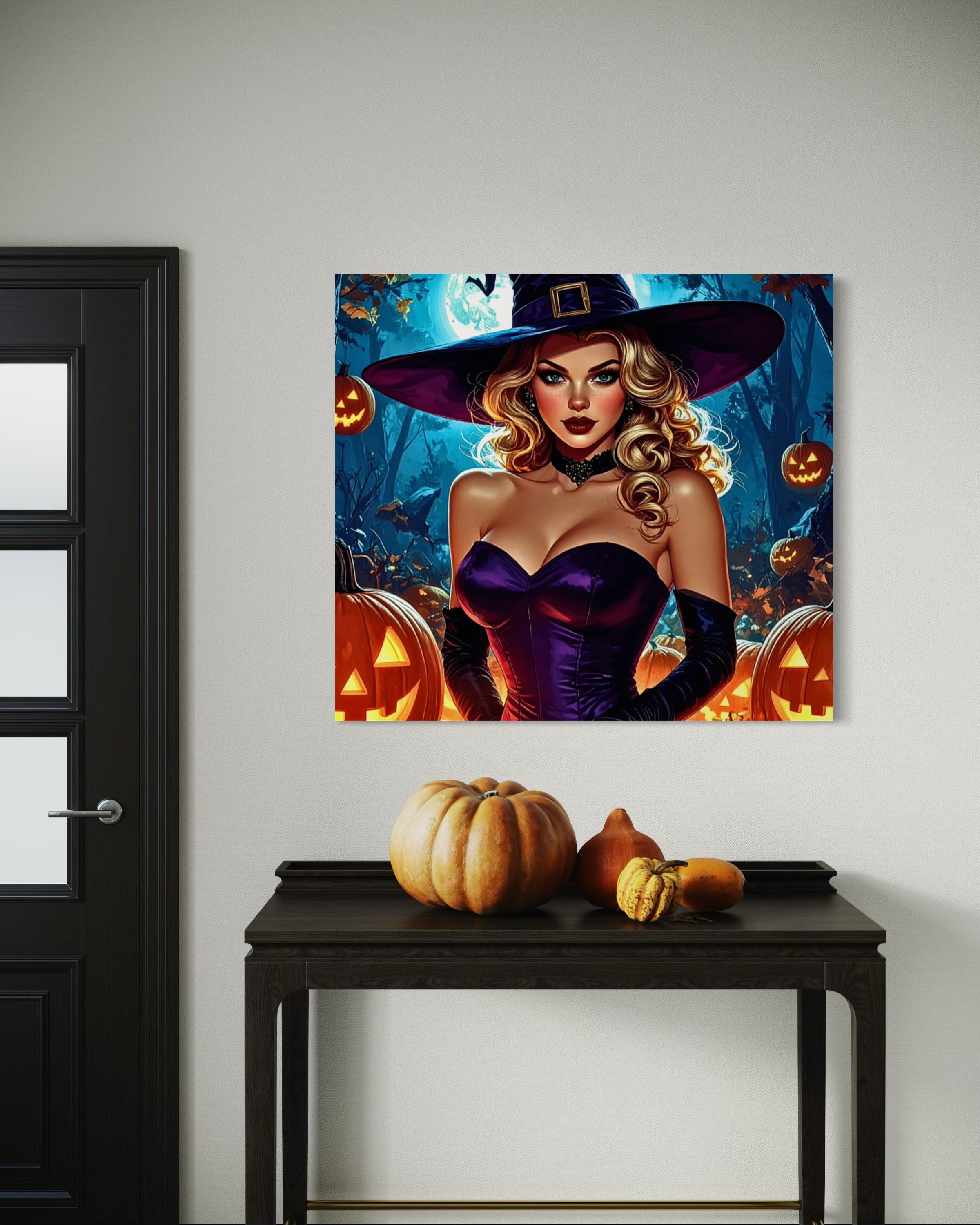 Halloween Blonde Witch Museum Print
