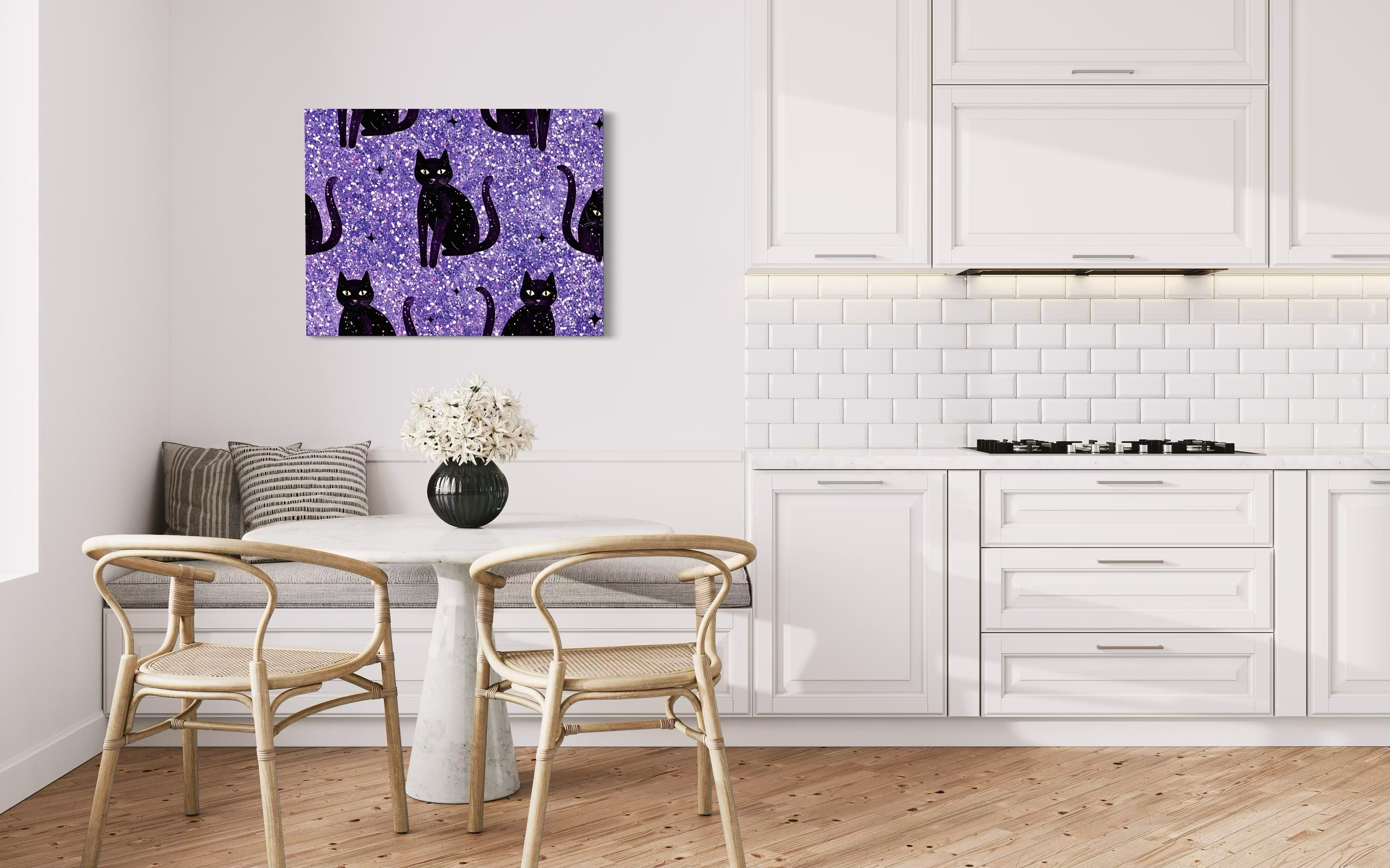 Sparkle Cat Pattern Print I
