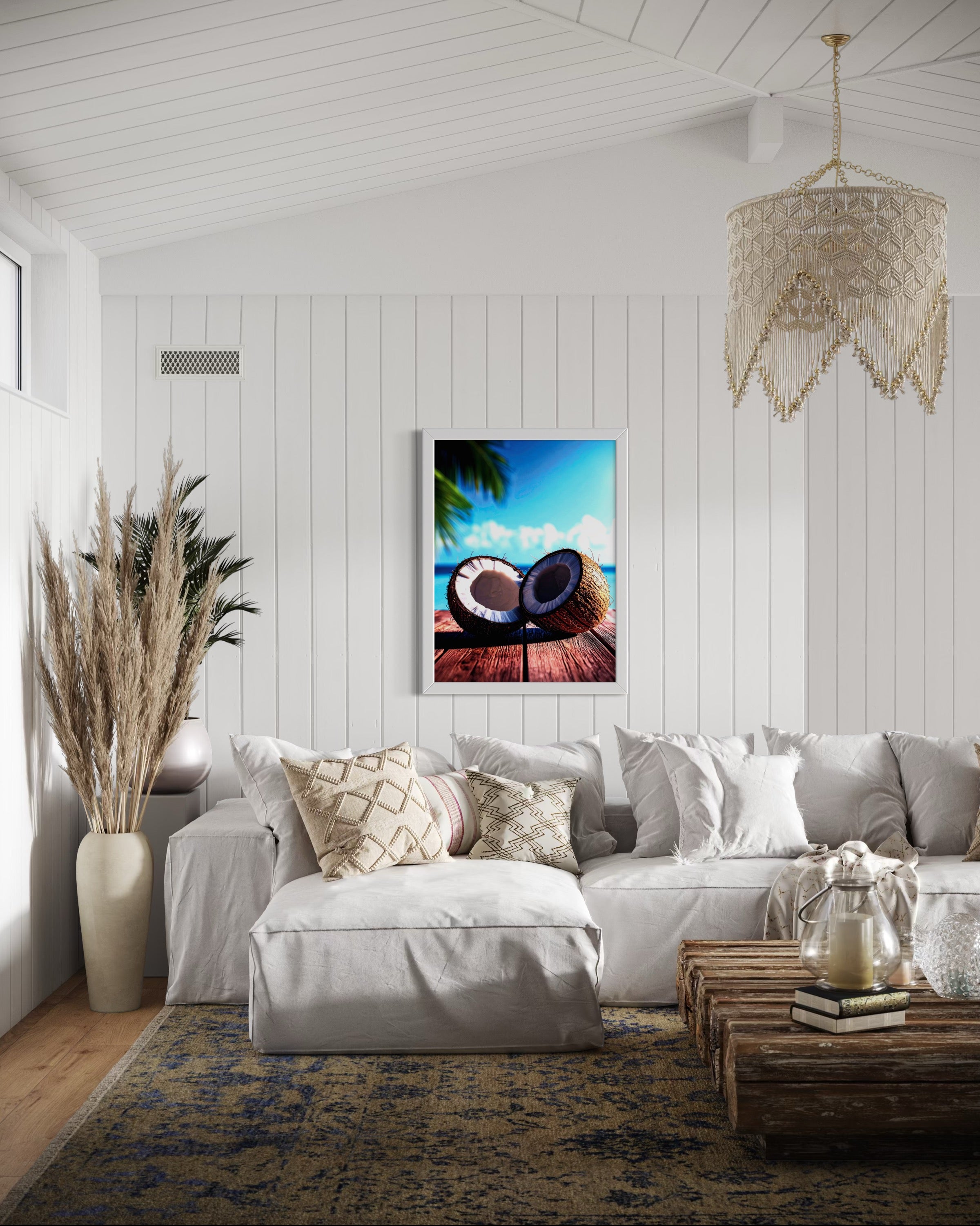 Coconuts in Paradise Museum Print