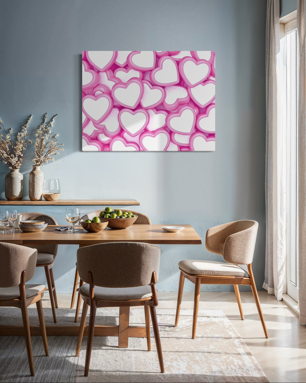 Candy Hearts Museum Print