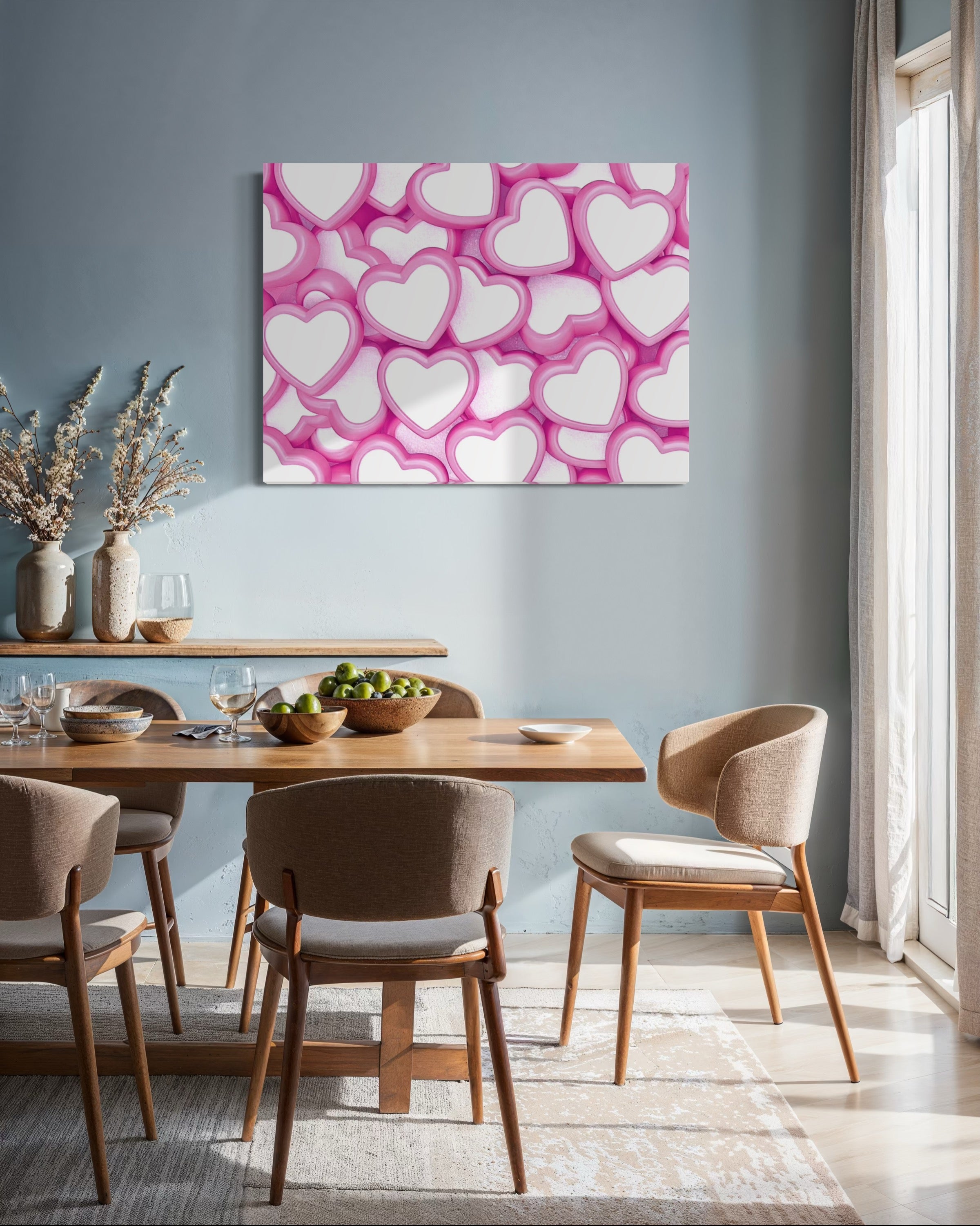 Candy Hearts Museum Print