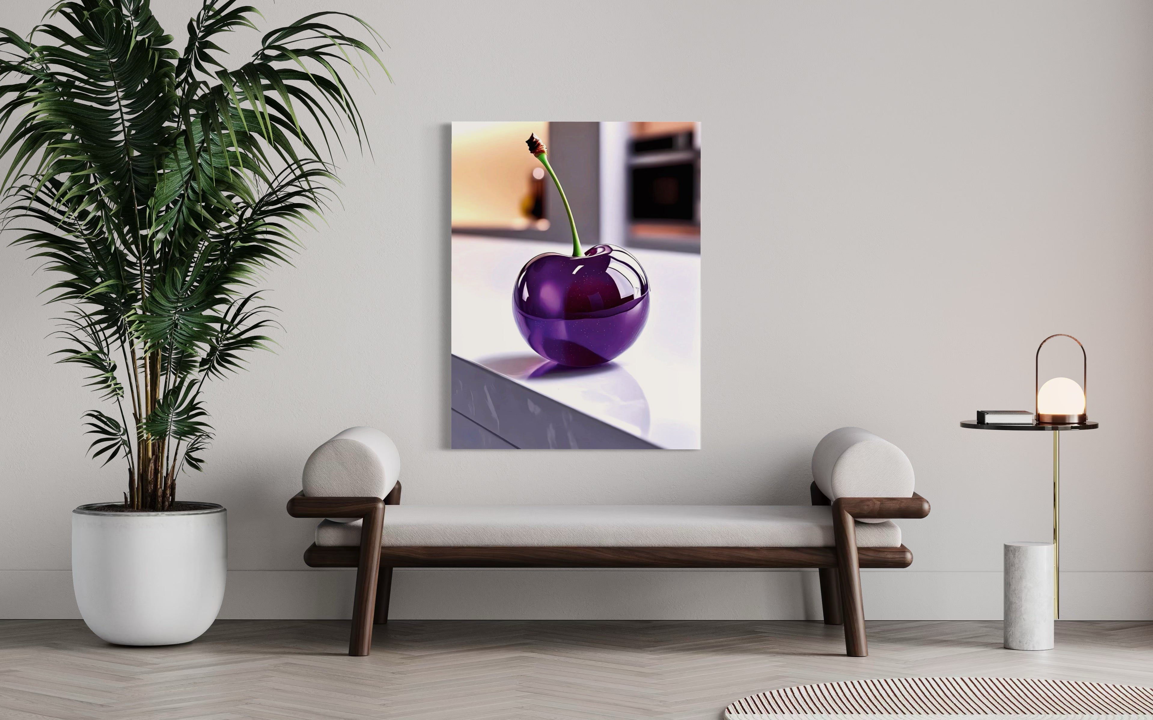 Grape Glass Cherry Museum Print