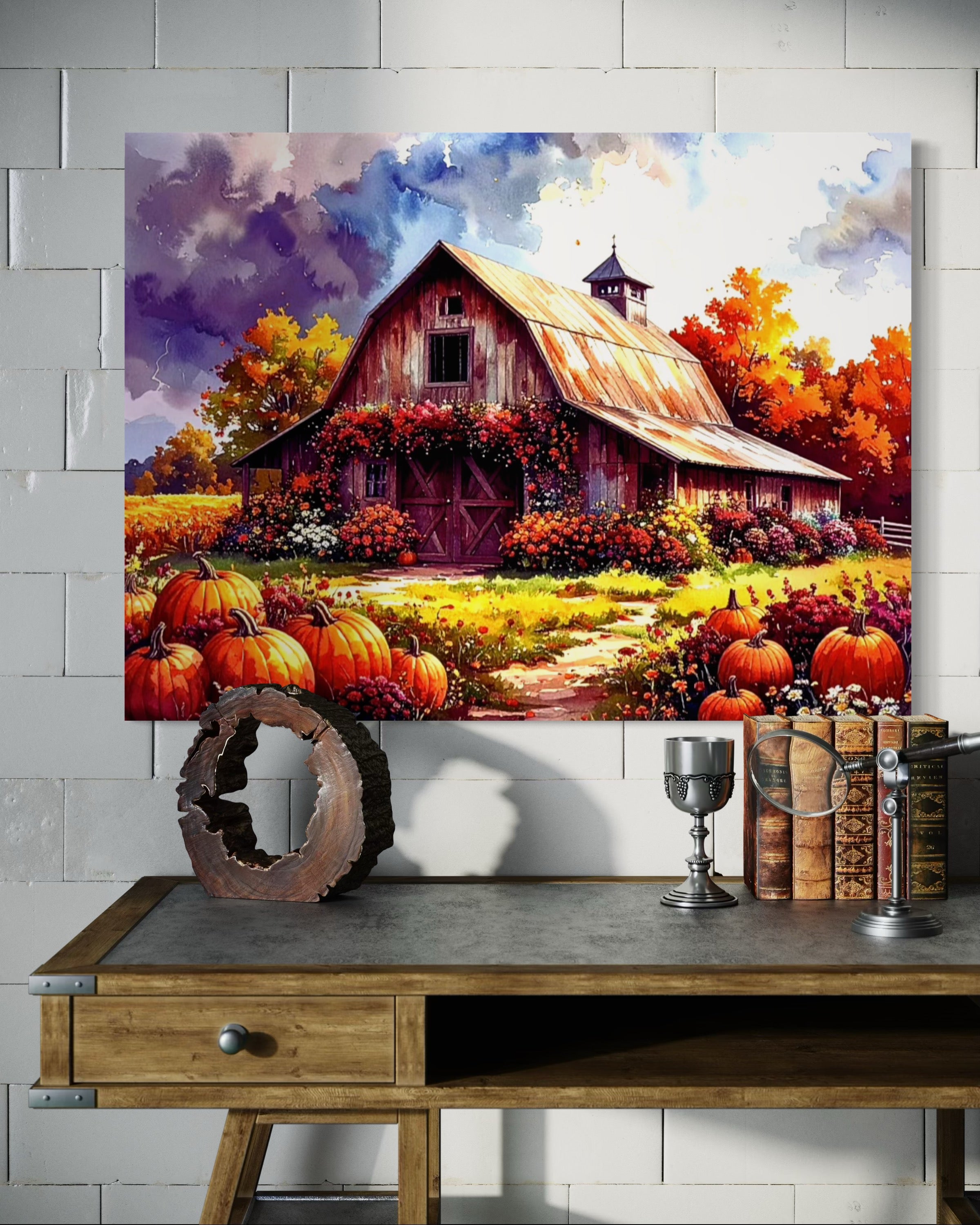 Pumpkin Farm Landscape