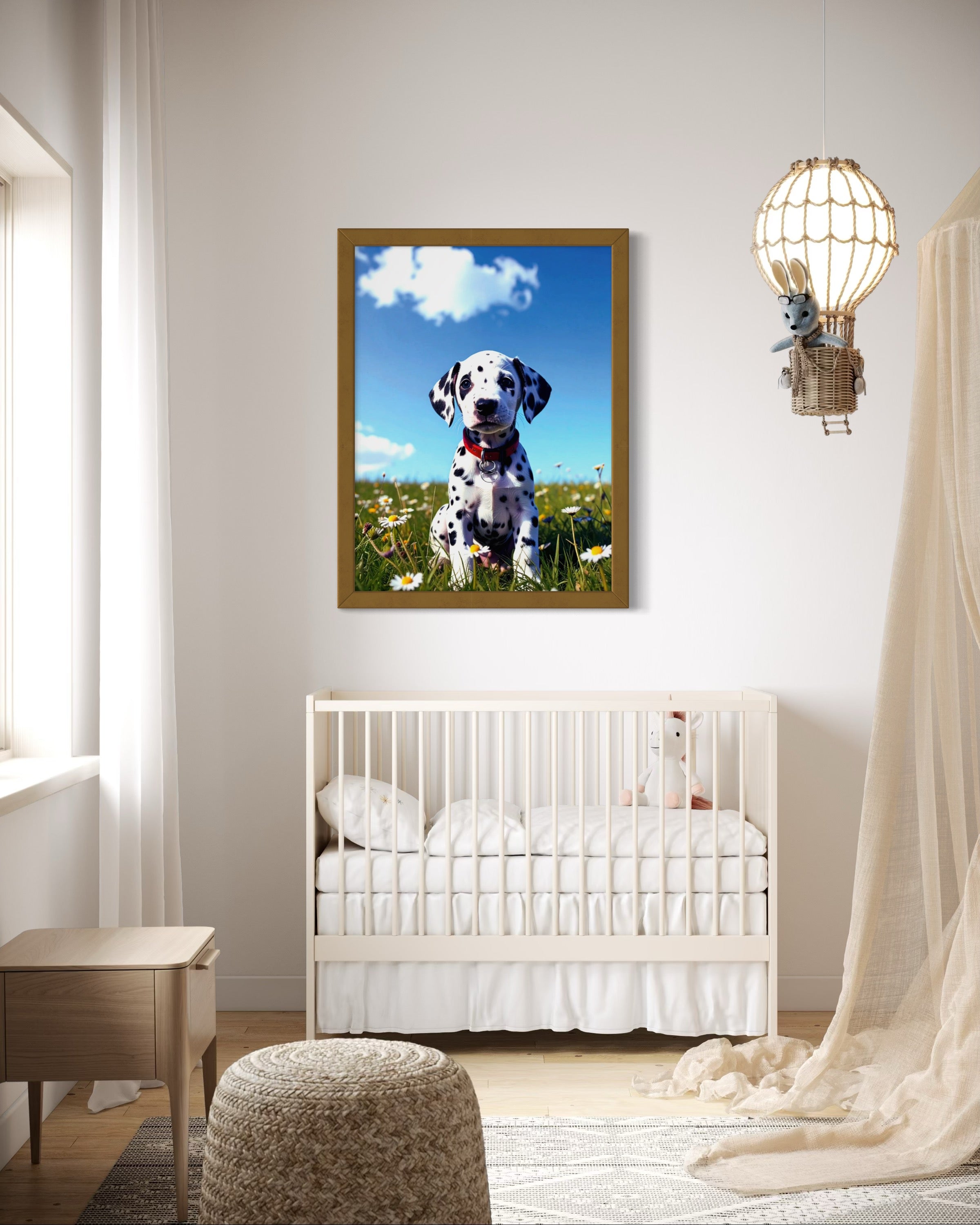 Dalmatian Puppy on a Sunny Day Museum Print