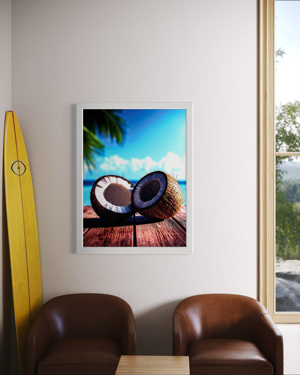 Coconuts in Paradise Museum Print