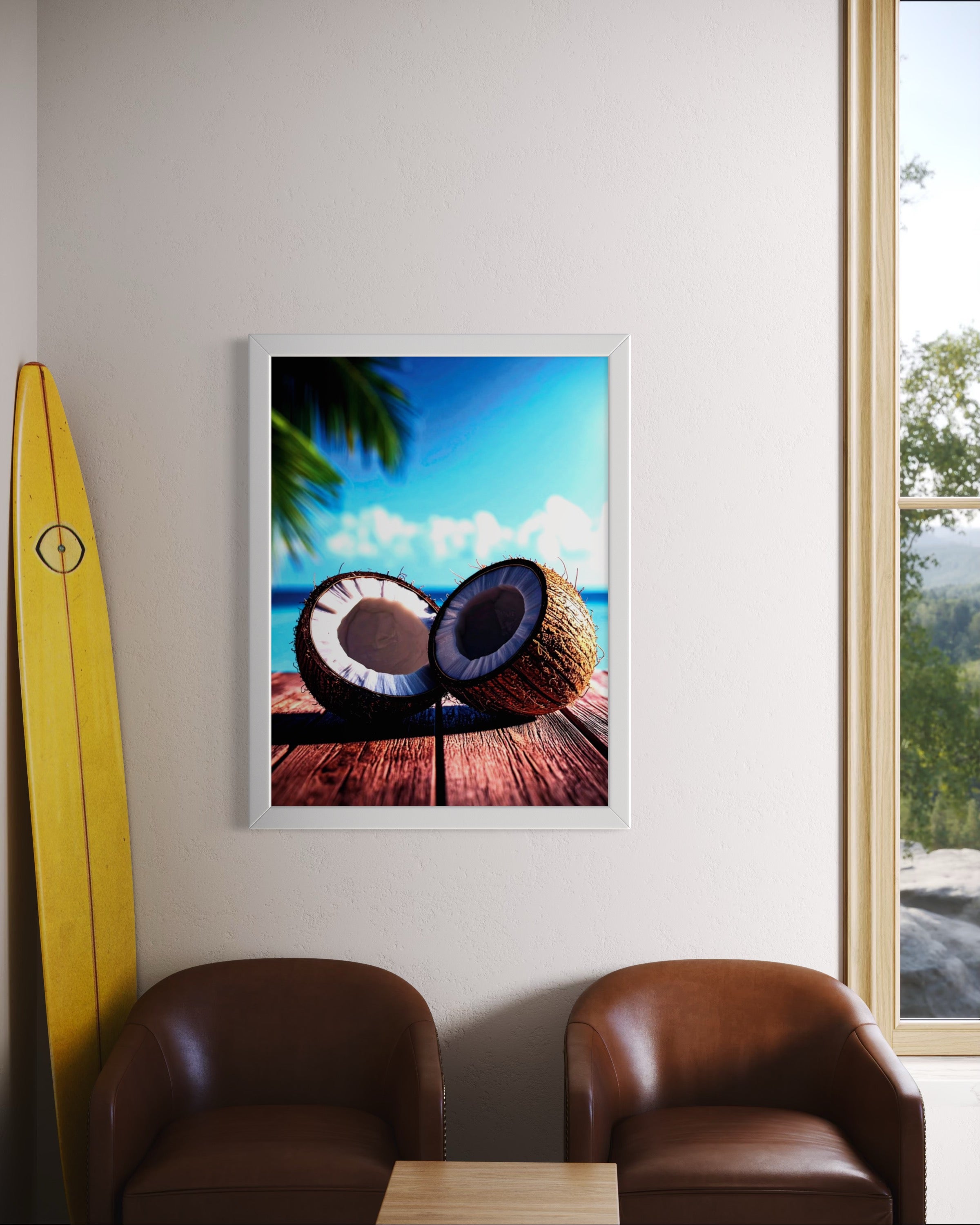 Coconuts in Paradise Museum Print