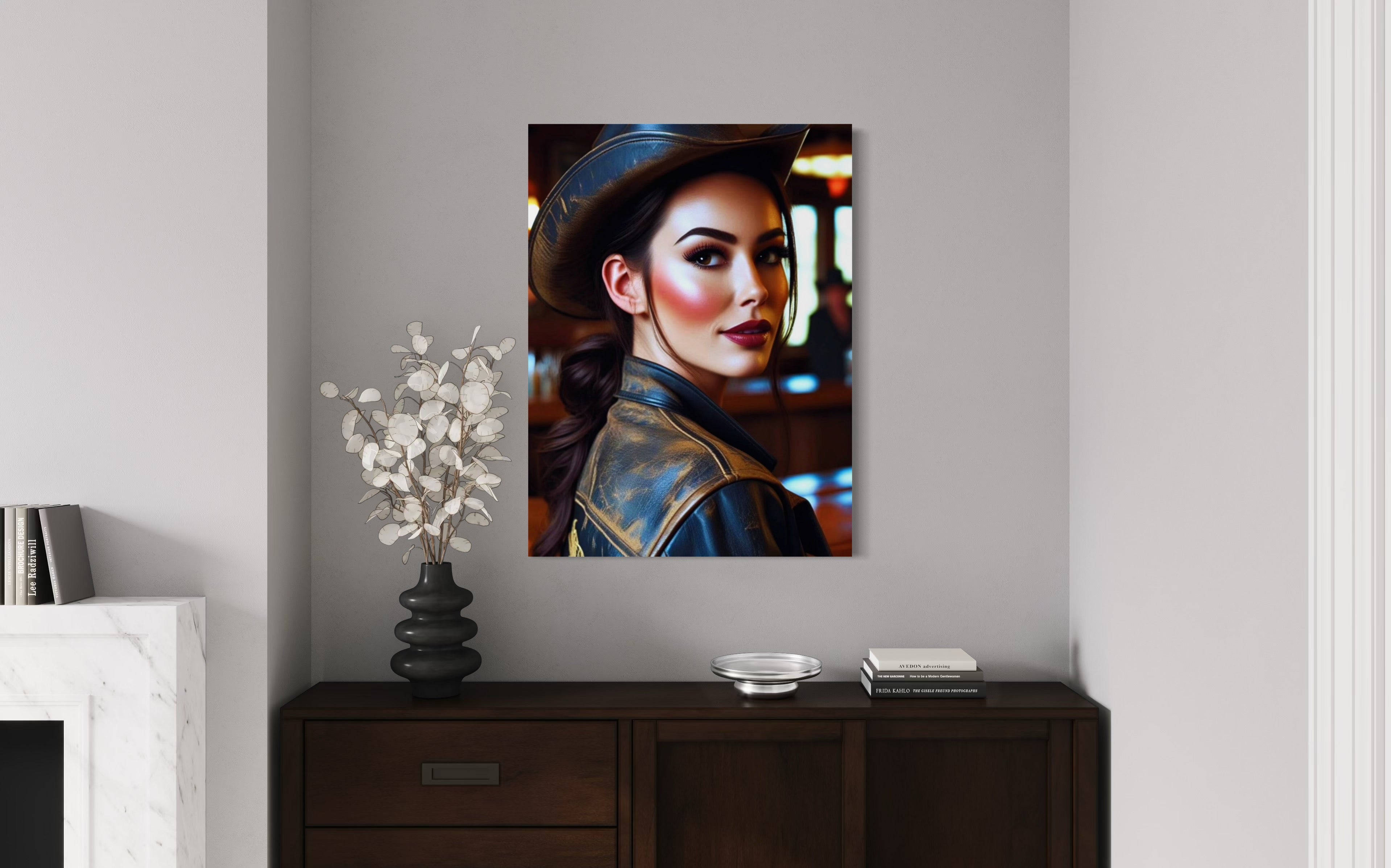 Saloon Cowgirl Museum Print