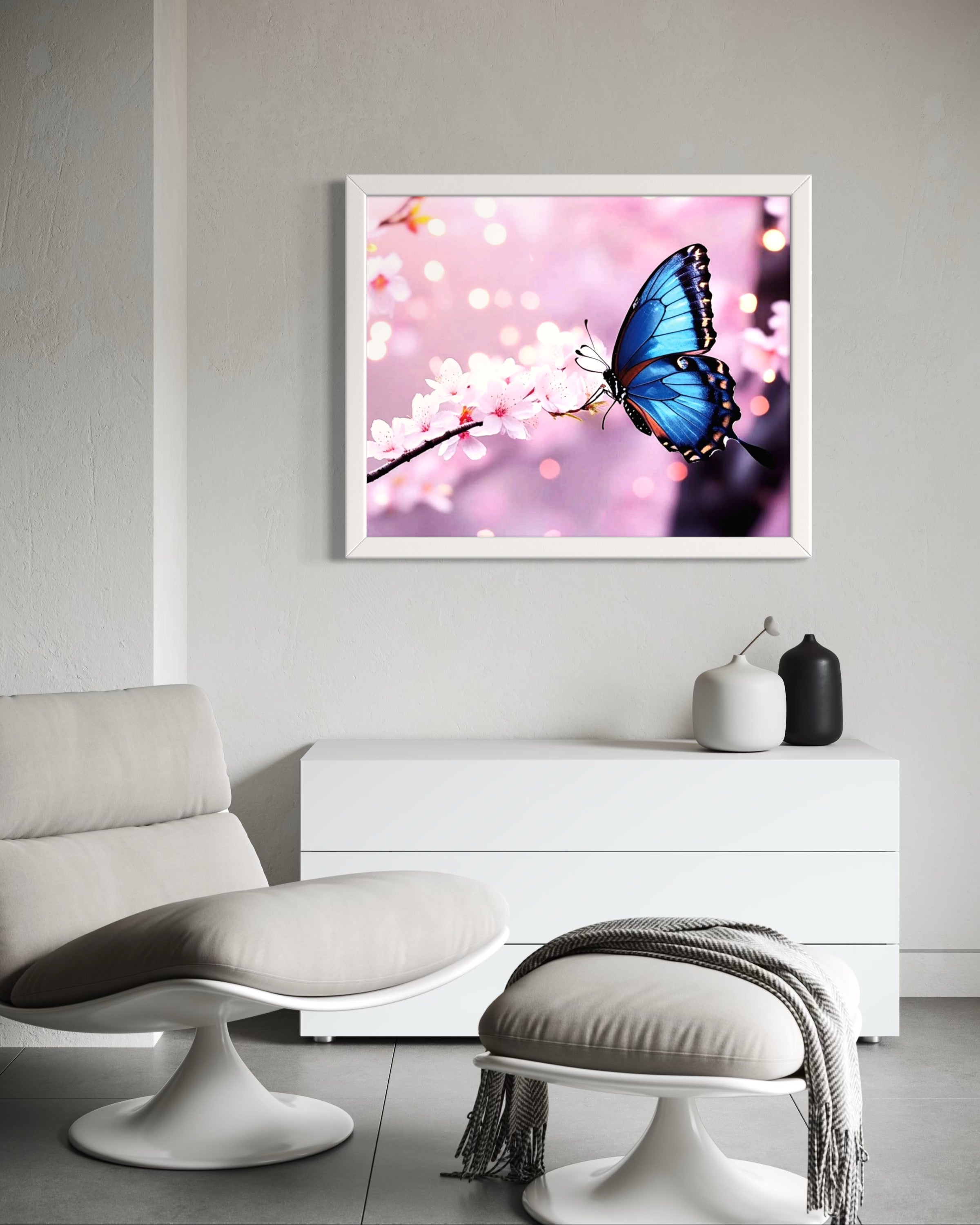 Butterfly Blossoms Museum Print