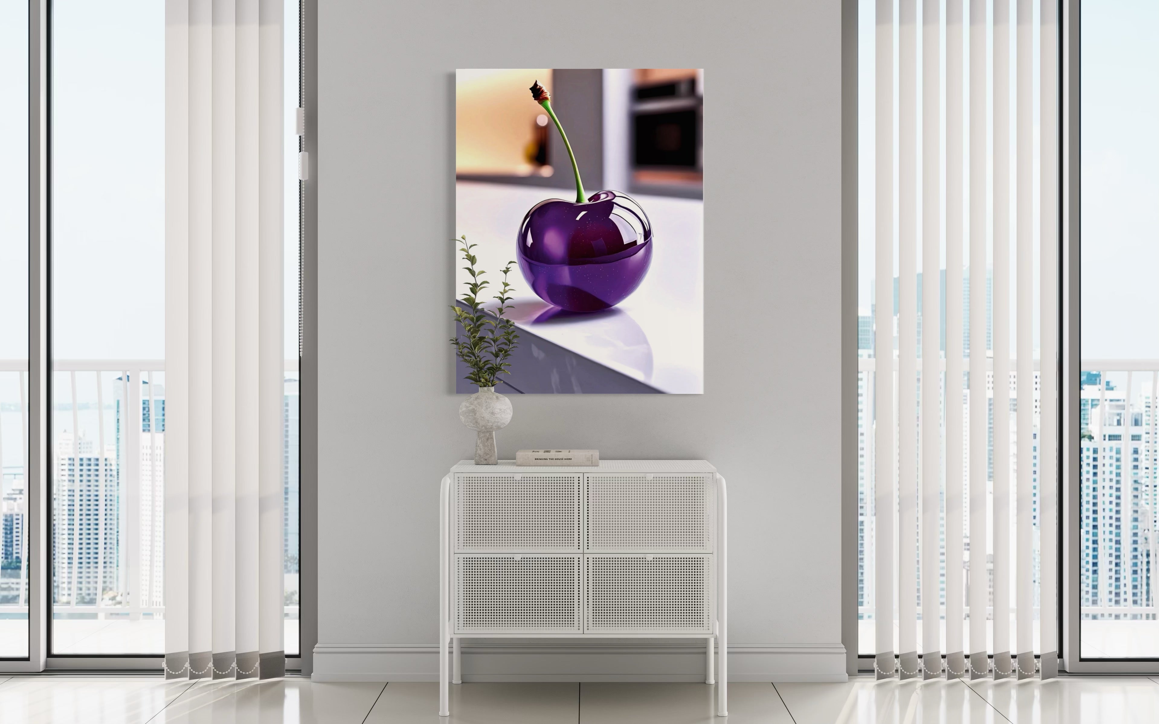 Grape Glass Cherry Museum Print