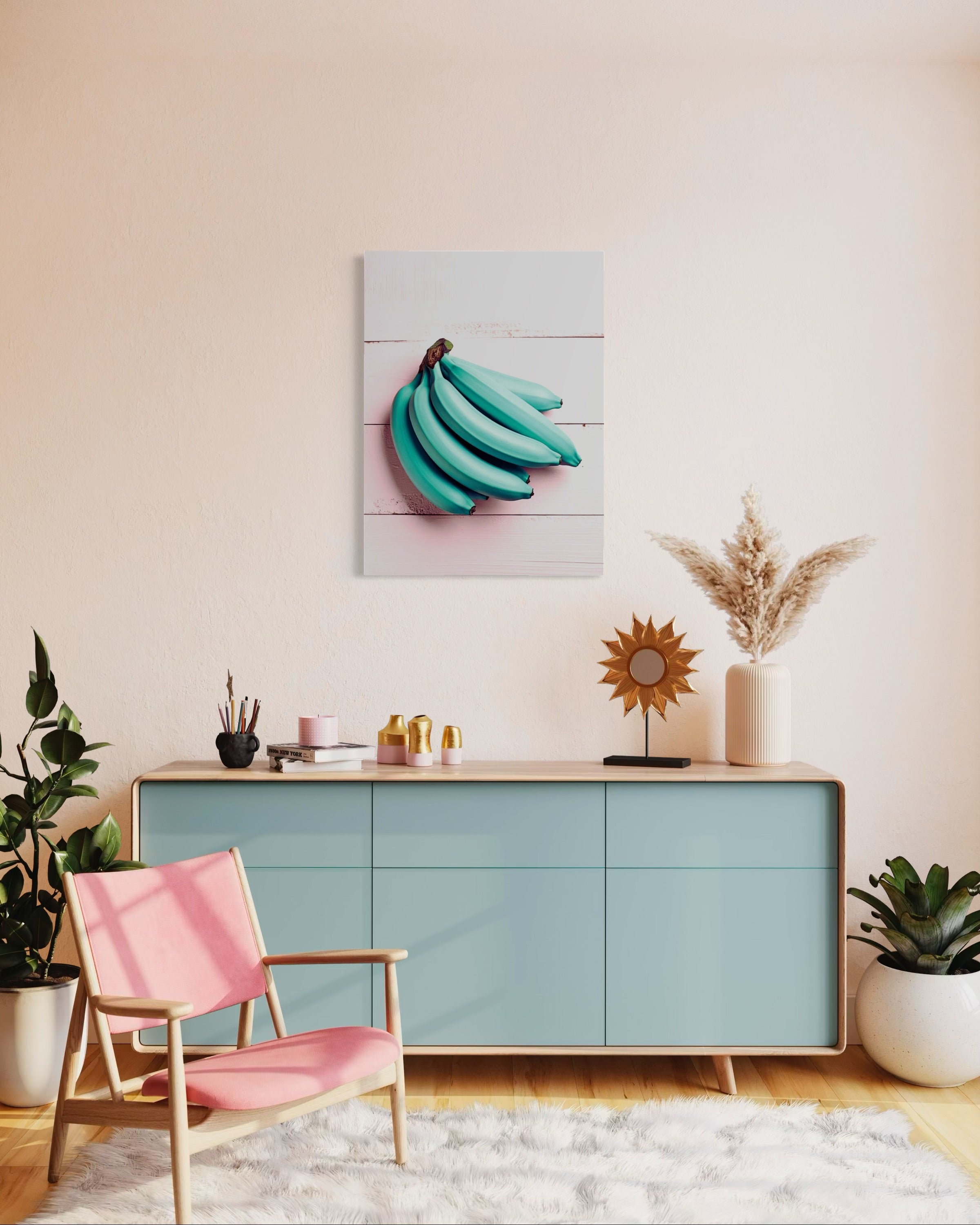 Blue Bananas Museum Print