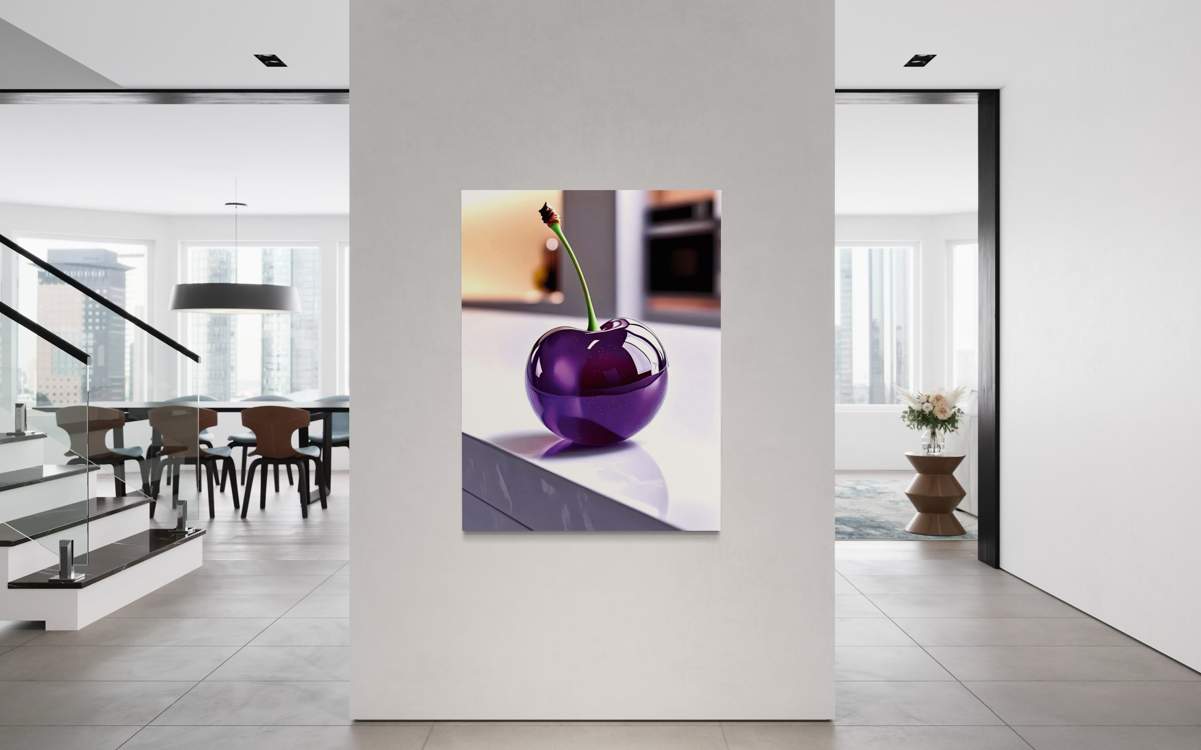 Grape Glass Cherry Museum Print