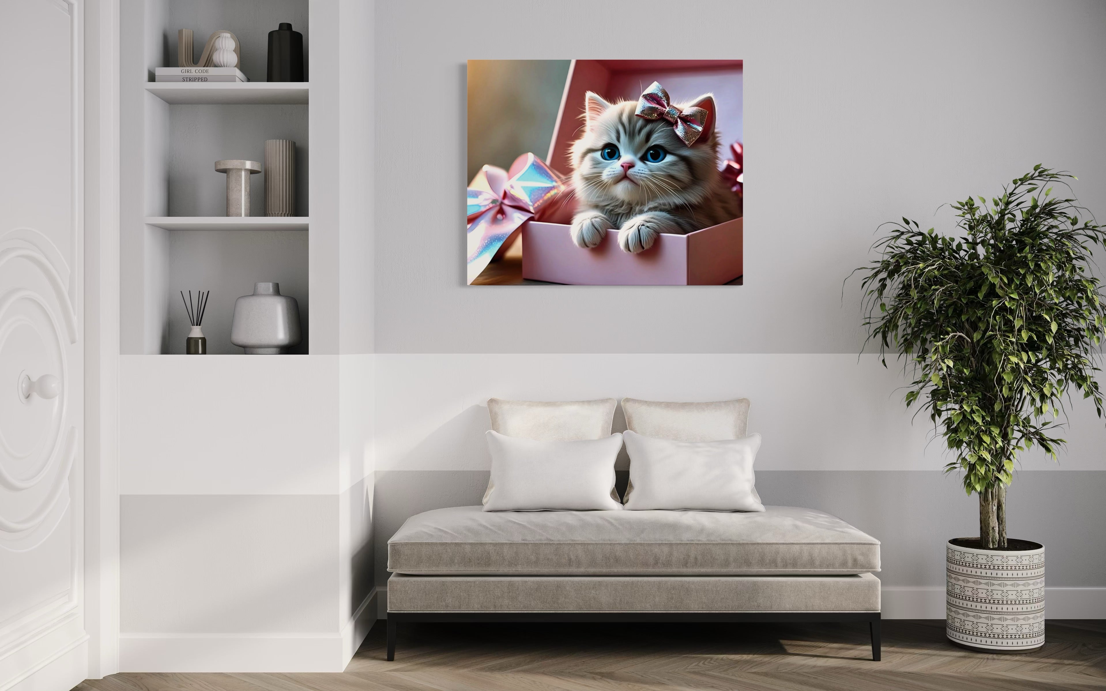 Surprise Kitten Museum Print
