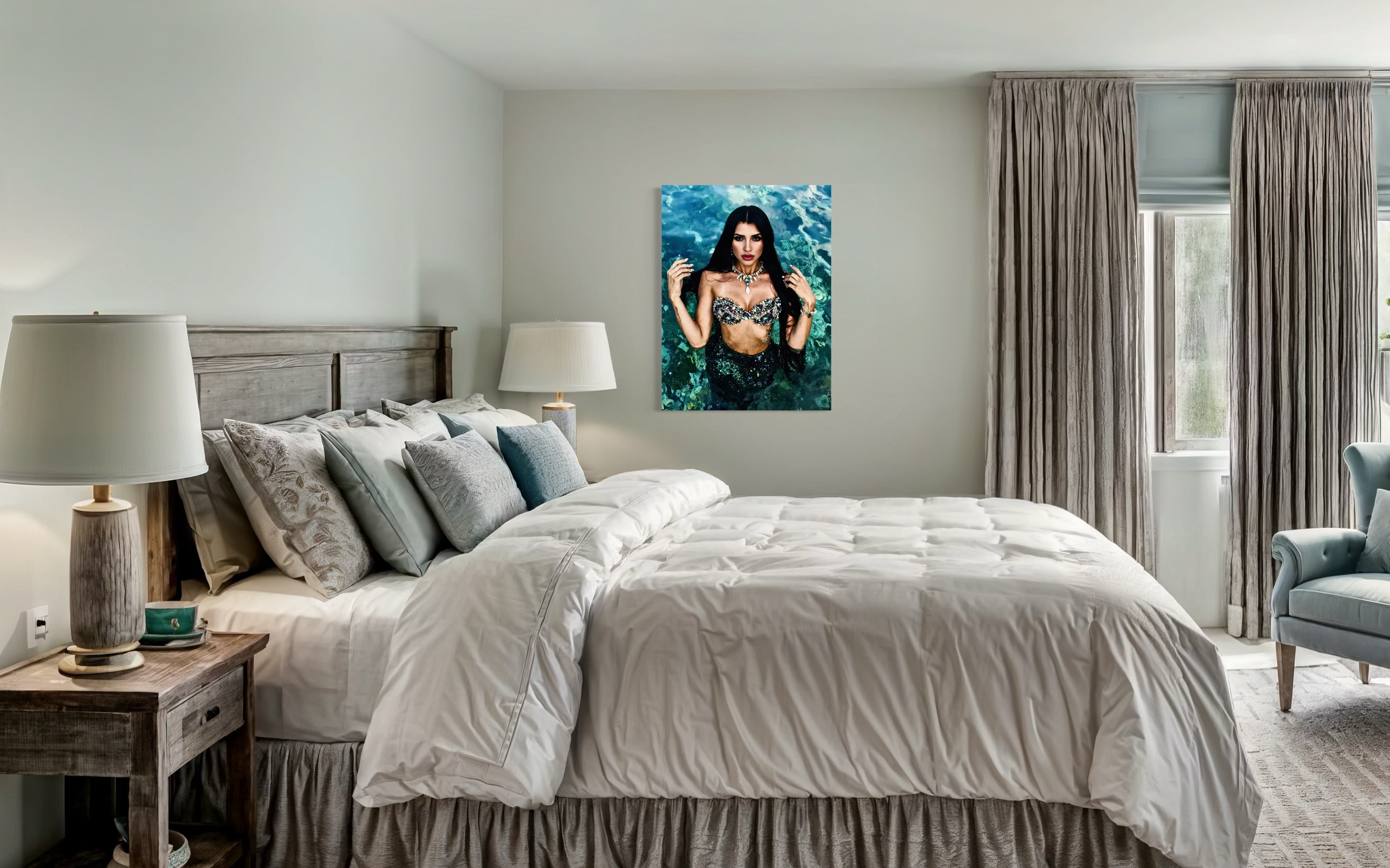 Arabesque Siren of the Mediterranean Sea Museum Print