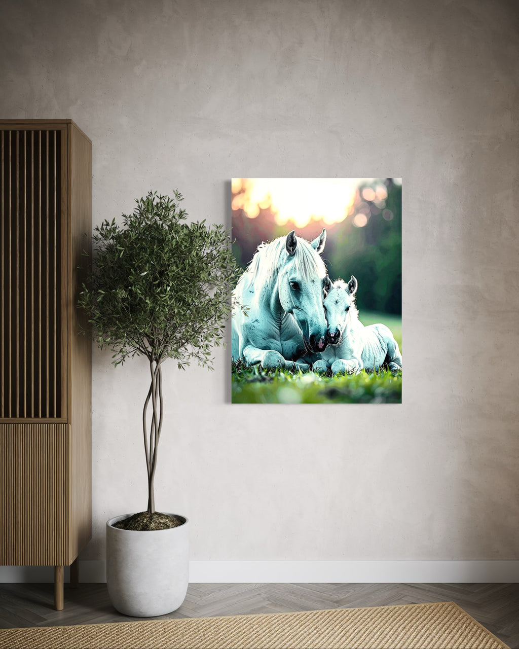 White Horse and Pony Museum Print
