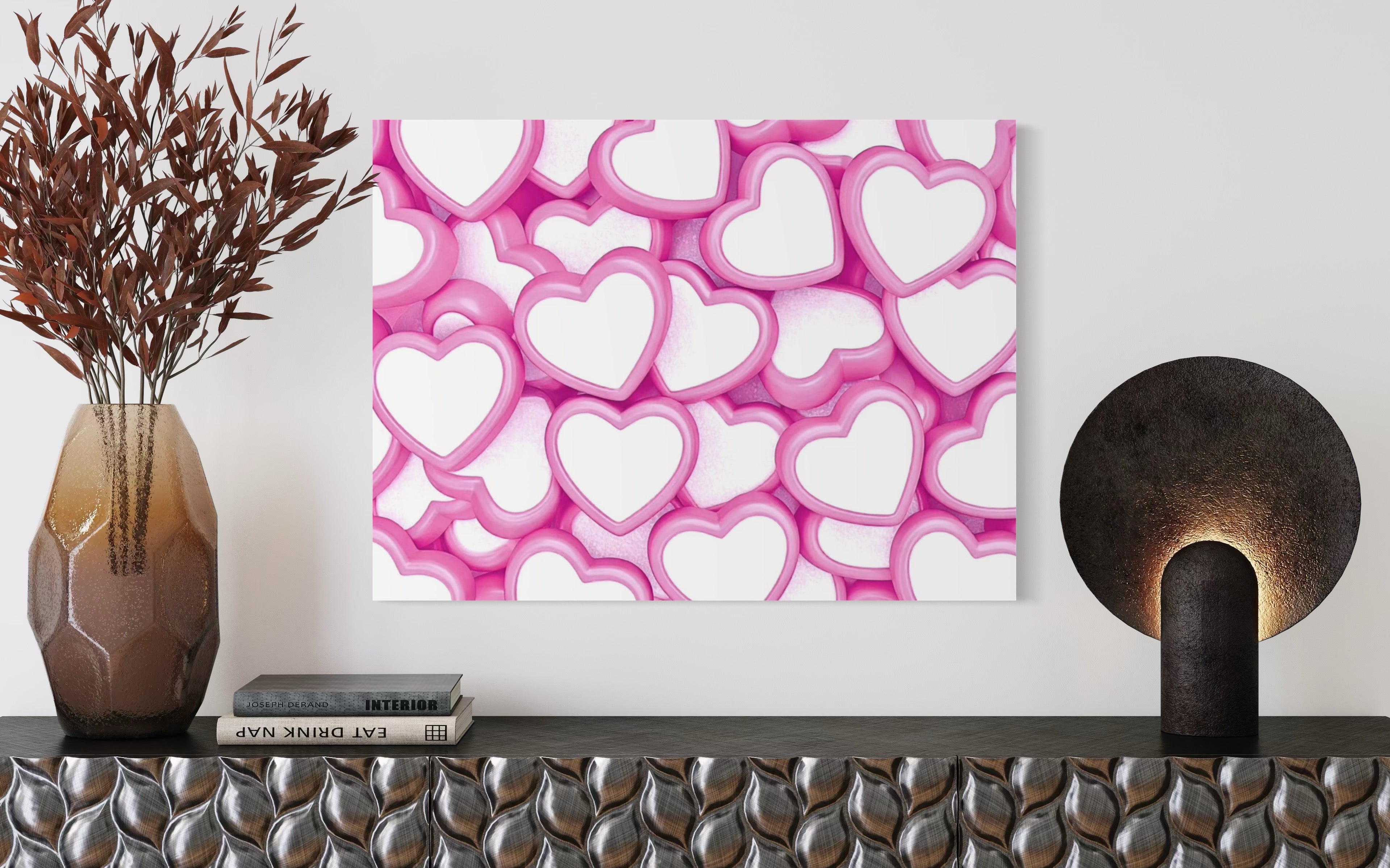 Candy Hearts Museum Print