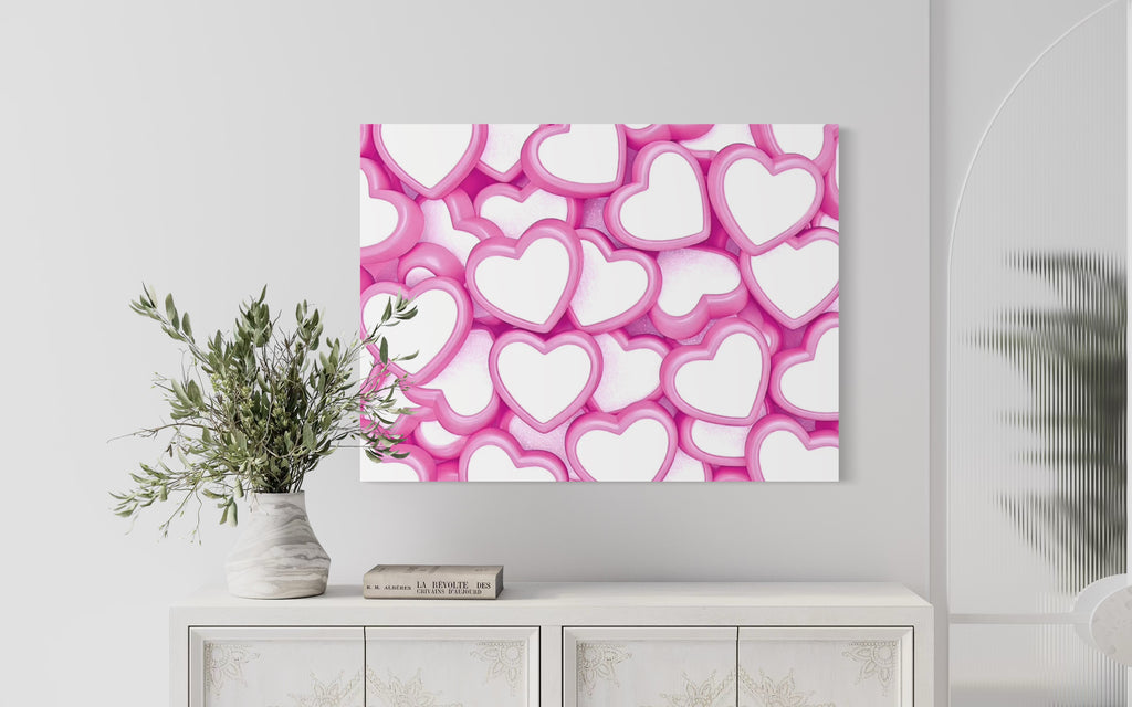 Candy Hearts Museum Print