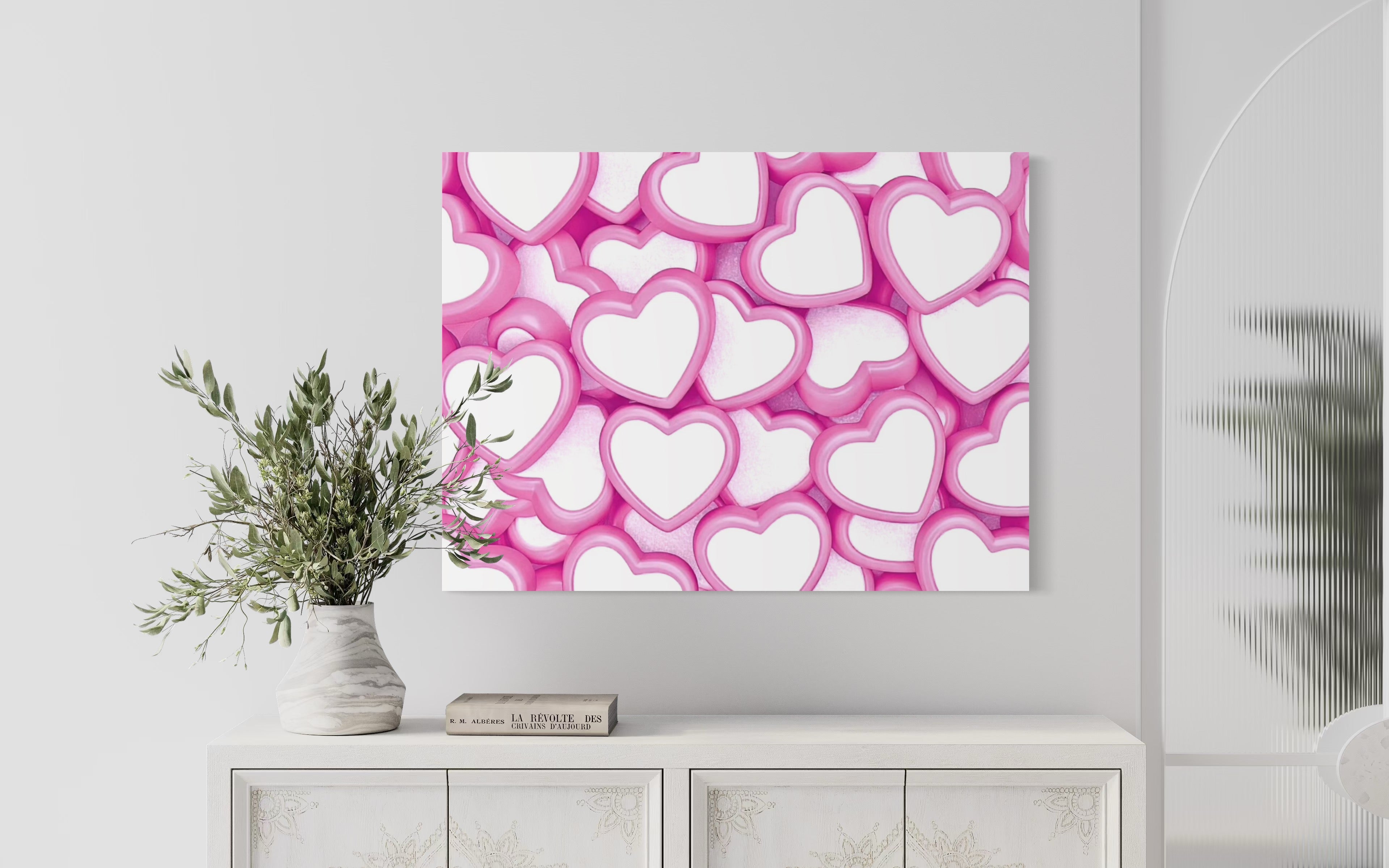 Candy Hearts Museum Print