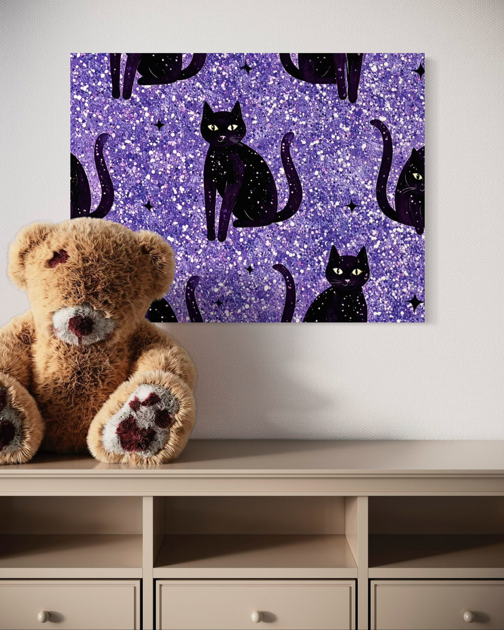 Sparkle Cat Pattern Print I