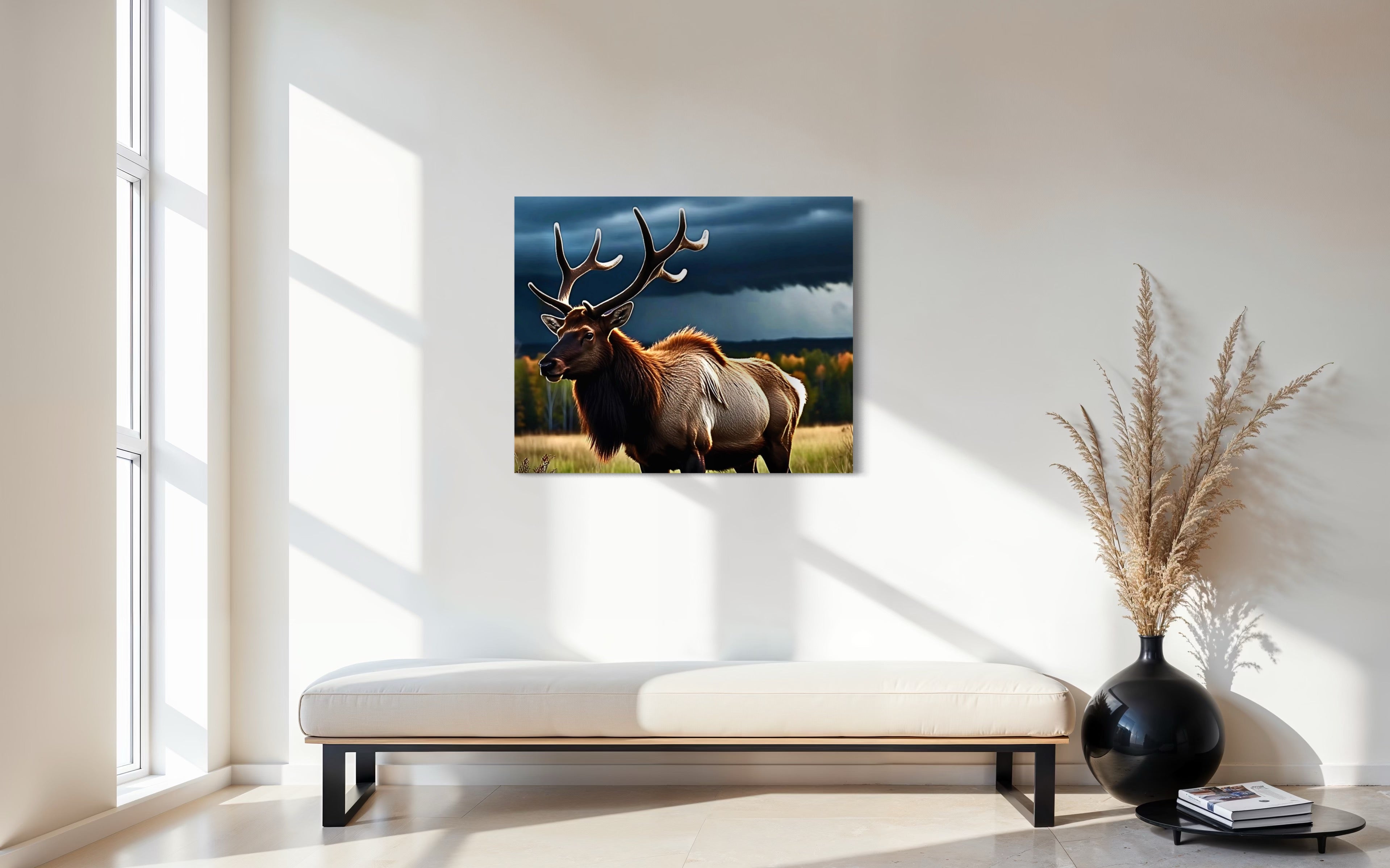 Elk in the Rockies in Autumn Museum Print